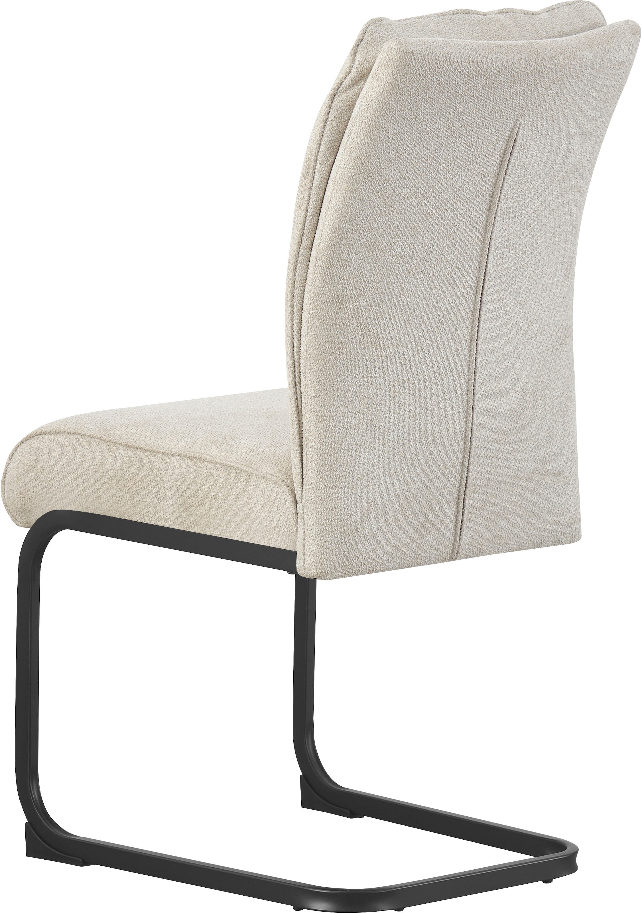 Home affaire Chaise de salle à manger »BARRIE, 2er Set, mit Metallgestell in matt schwarz« (Ensemble) 2 cuisen différentes couleurs, charge maximale par chaise 120 kg