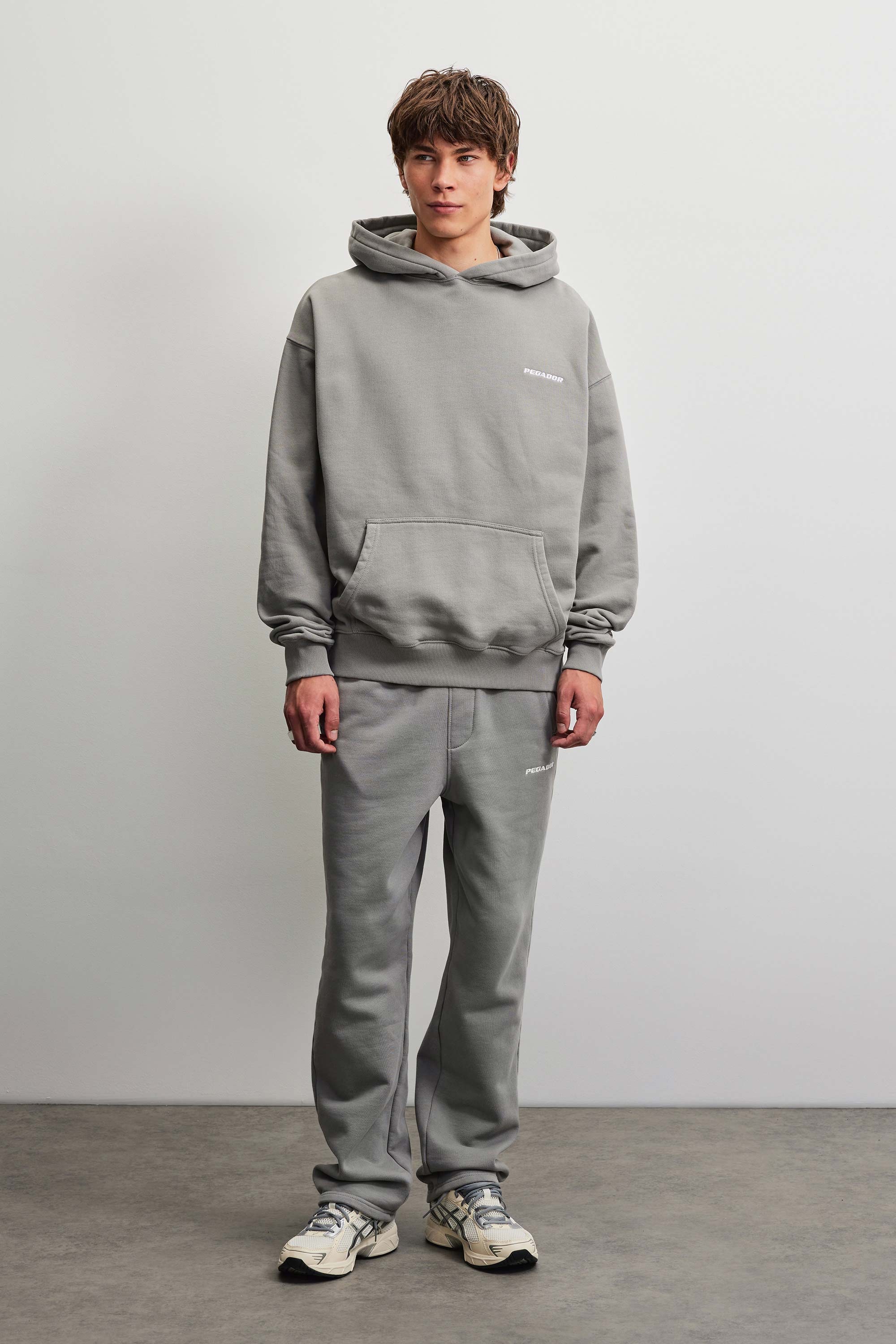 PEGADOR Pantalon sweat »Logo Wide Sweat Pants«  mélange de coton, ample