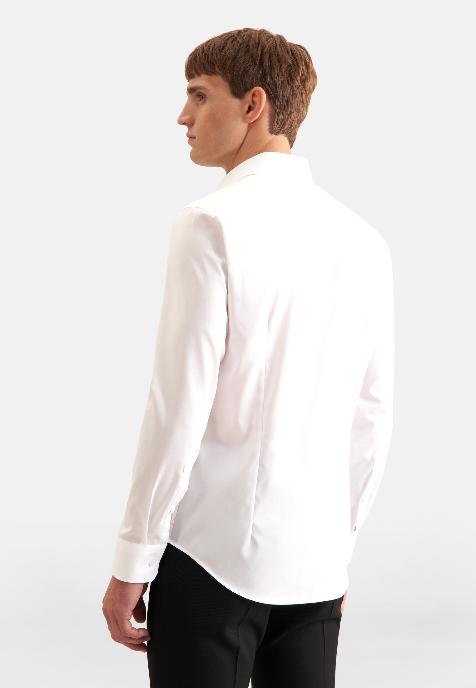 seidensticker Chemise d'affaires »Schwarze Rose« col Kent 1/1 slim uni
