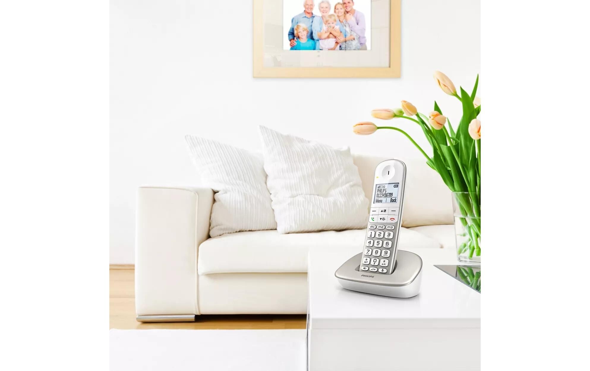 Philips Festnetztelefon »Philips XL4901S Silver«