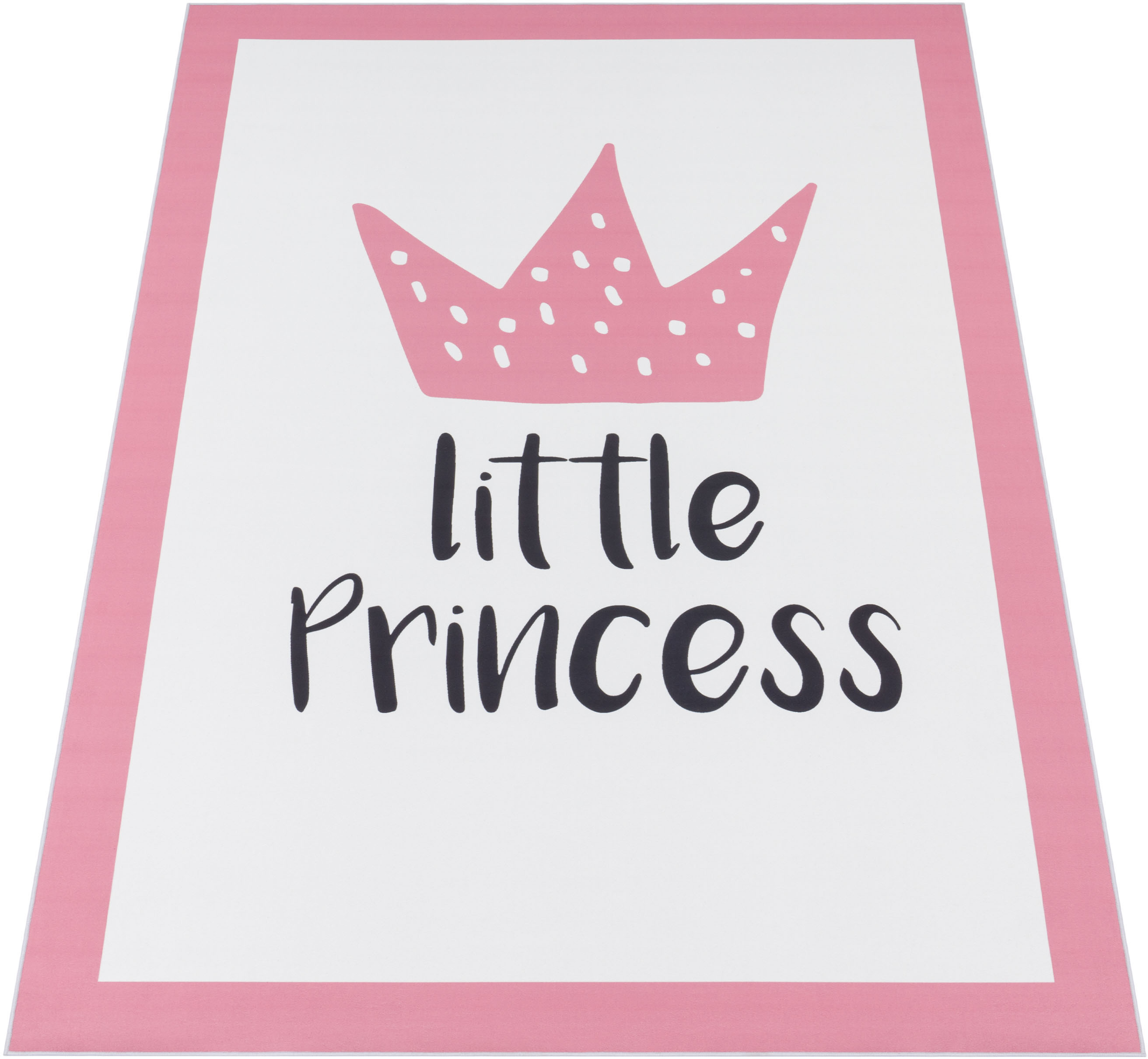 Prinzessin Lillifee Kinderteppich »LI-114«, rechteckig, bedruckter Stoff,  Motiv Krone, weiche Microfaser, Kinderzimmer bequem kaufen