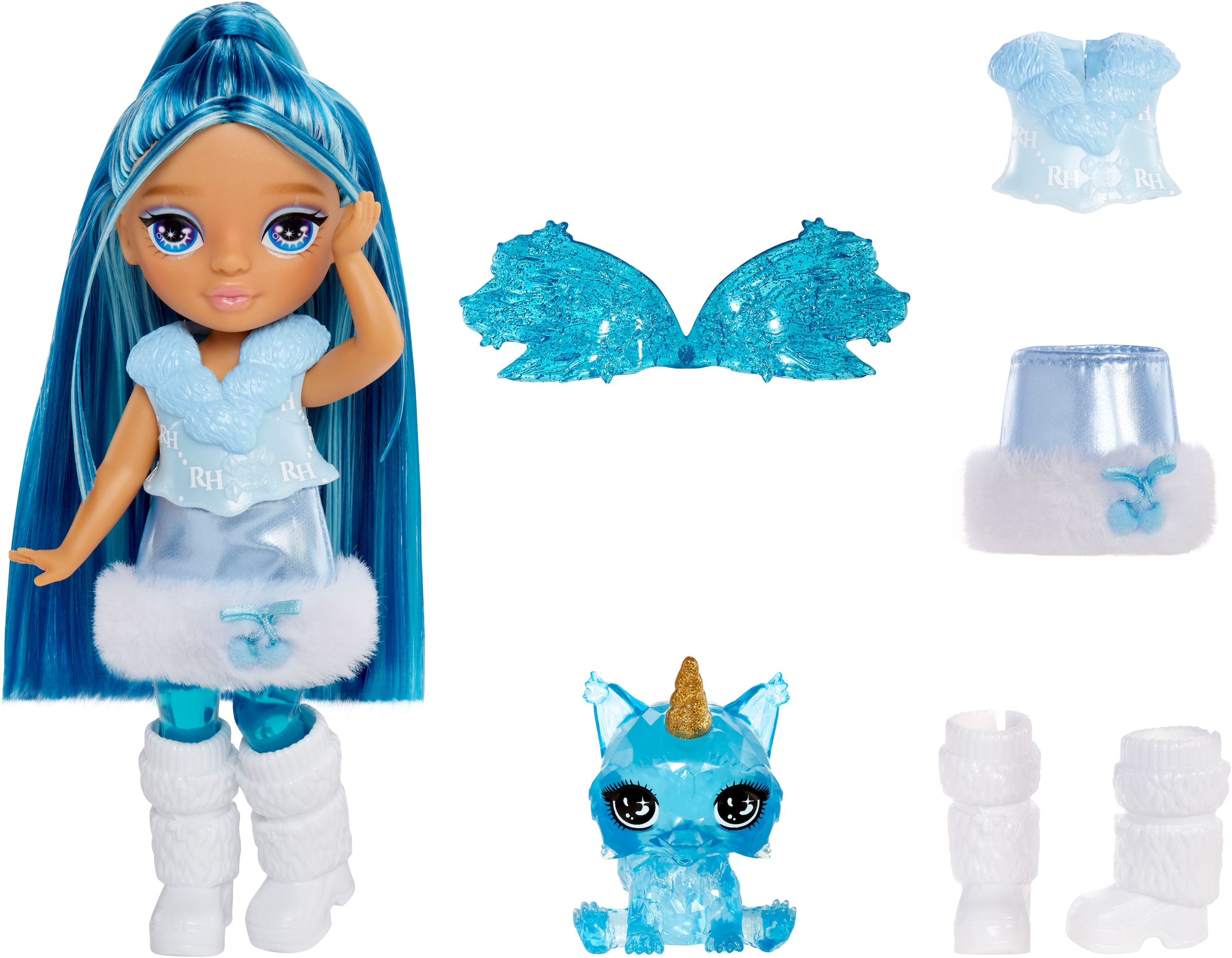 RAINBOW HIGH Minipuppe »Littles Rainbow Fantasy Fairies Doll- Sapphire (blue)«