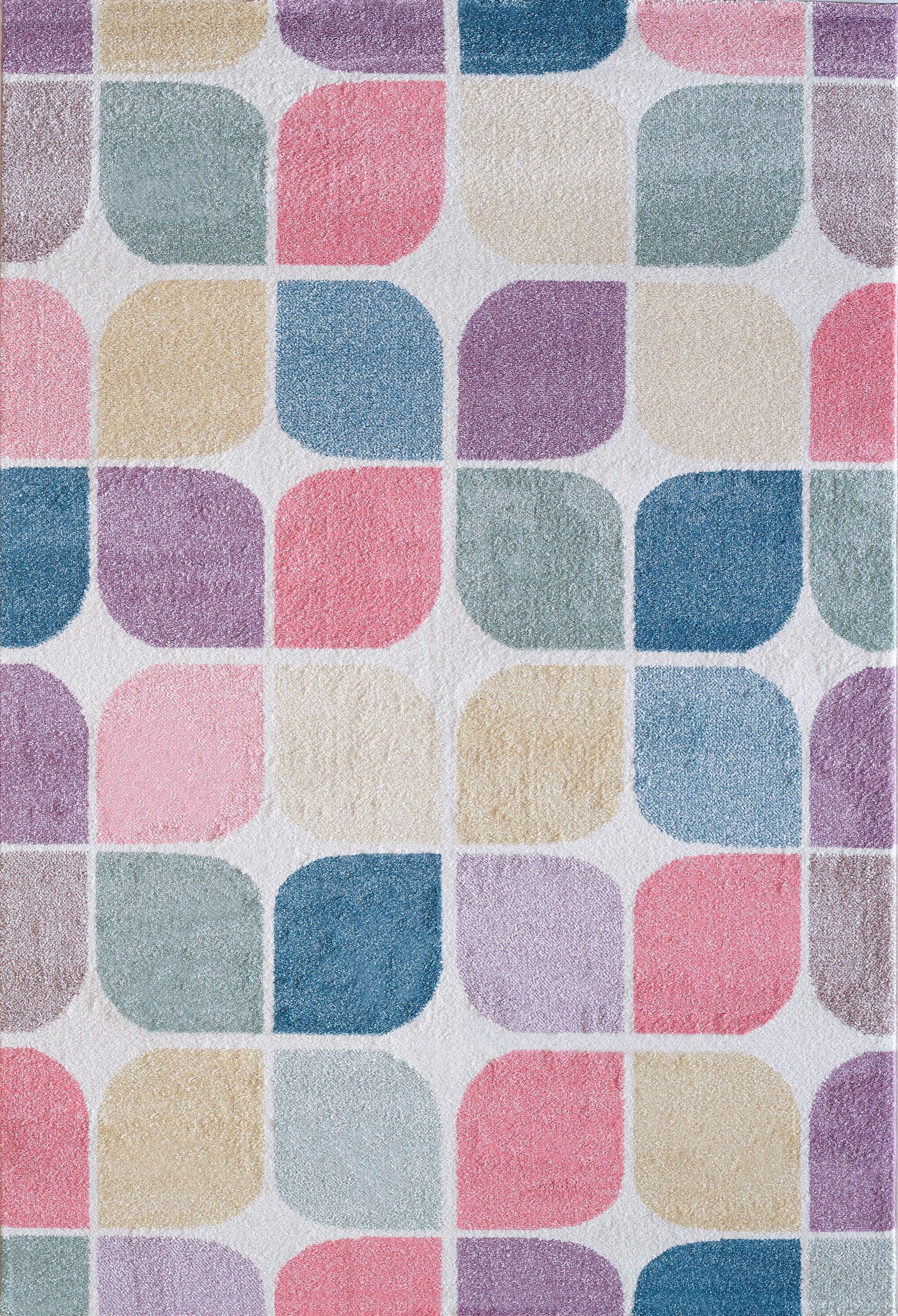 Image of Sanat Kinderteppich »Luna Kids 4608«, rechteckig, 12 mm Höhe, Kinderzimmer, Kurzflor, Pastell Farben bei Ackermann Versand Schweiz