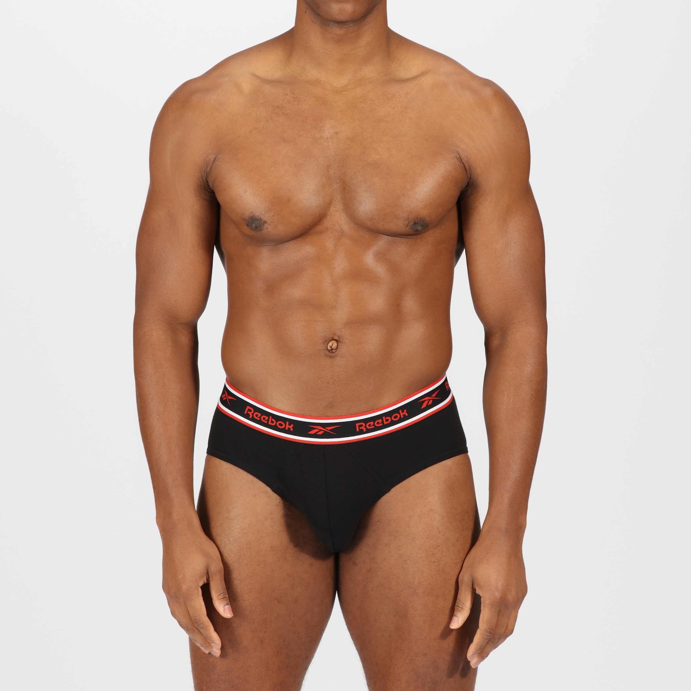 Reebok Slip »CHASE«, basic, bequem, atmungsaktiv, mit Logo, breiter Bund, Baumwollmix