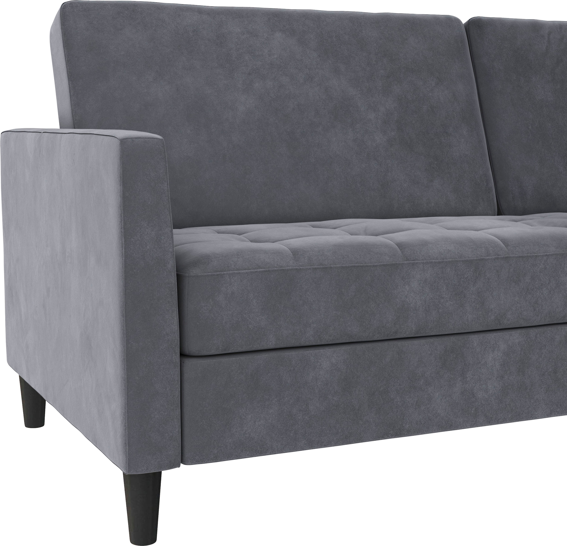 Dorel Home 3-Sitzer »Presley« Sofa mit Bett-Funktion und verstellbarer Rückenlehne