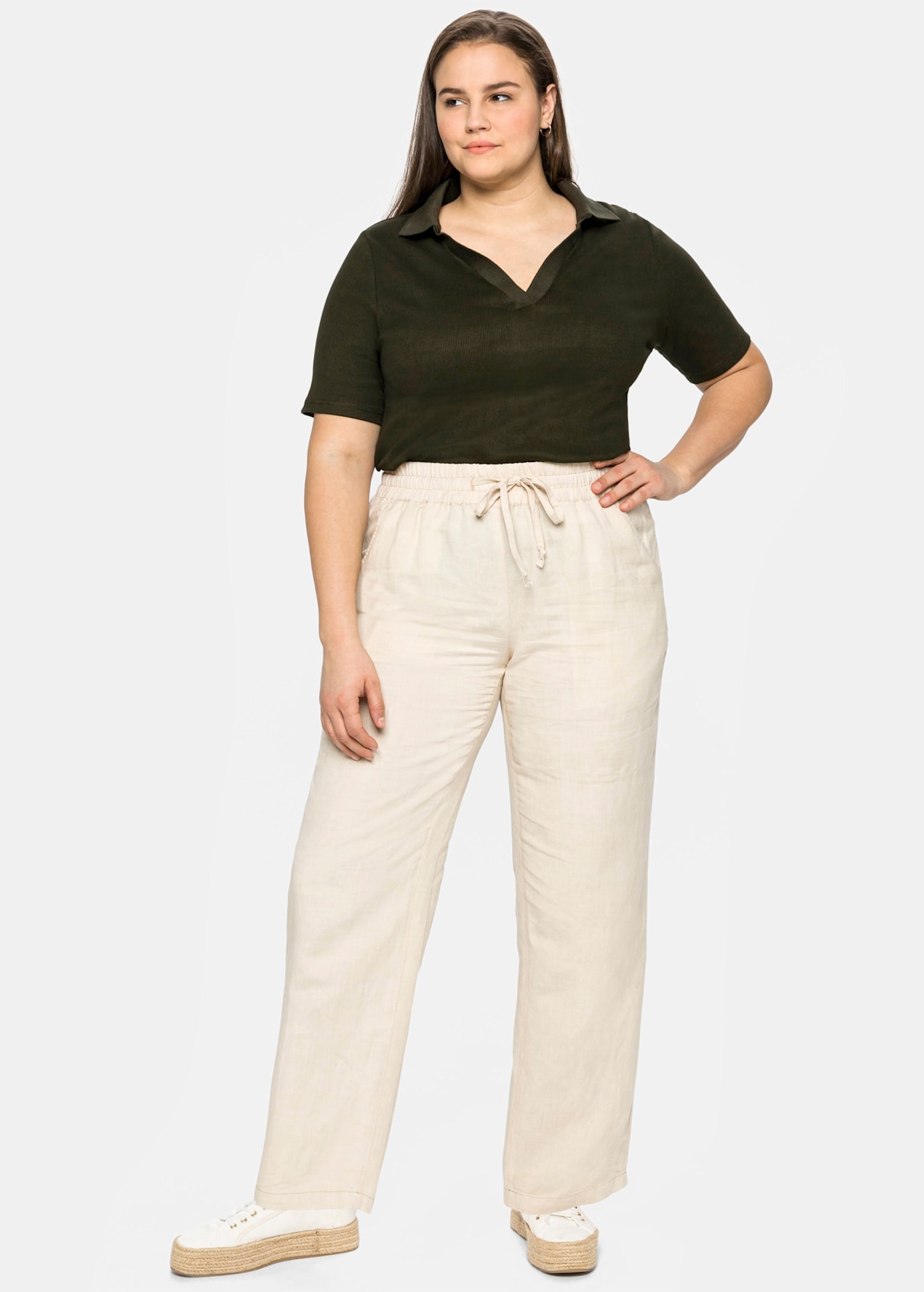 Sheego Leinenhose