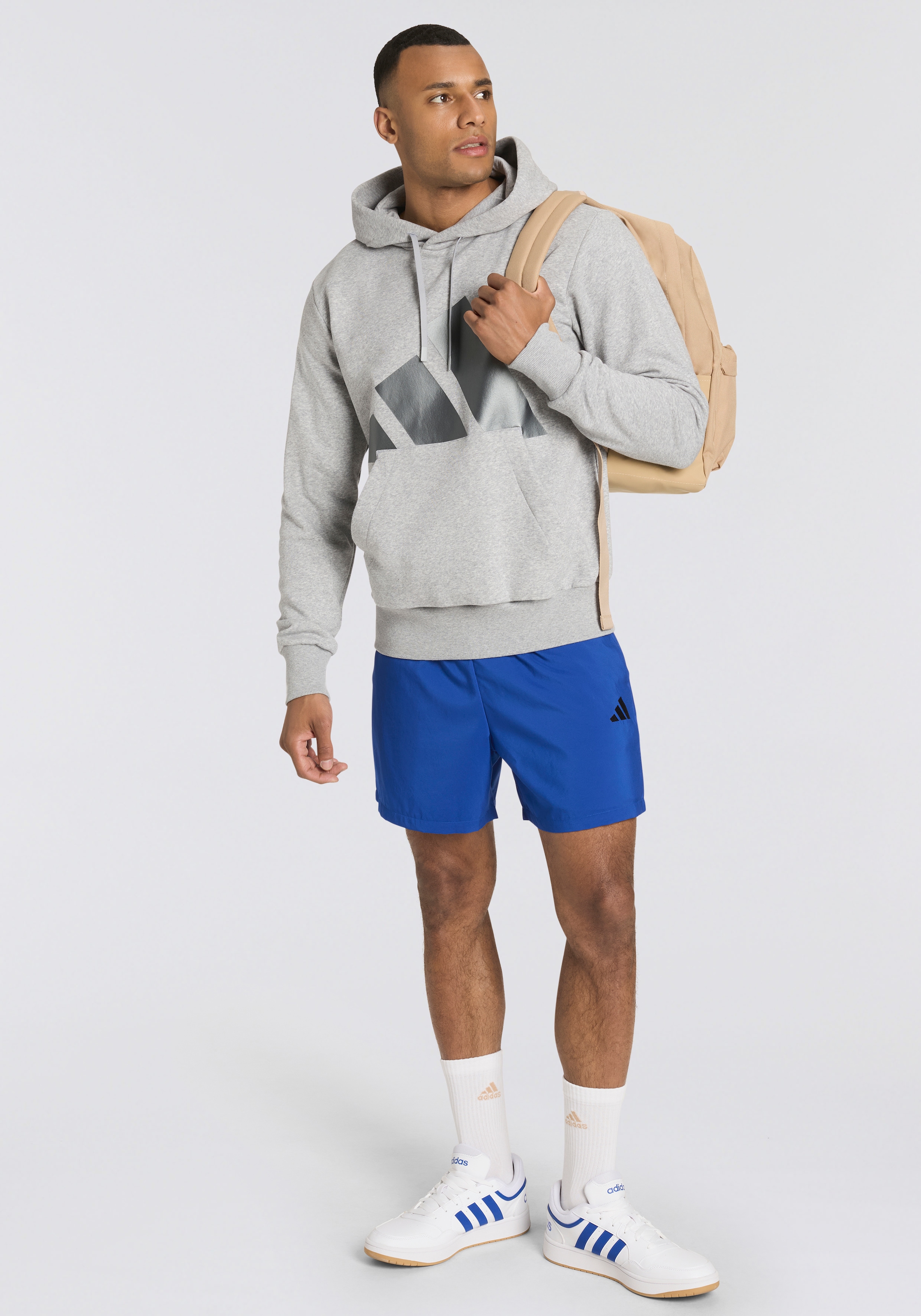 adidas Sportswear Sweat à capuche »M ESS HLD HD«, mit grossem BOS Branding, festliches Design, mit Rundhalsausschnitt
