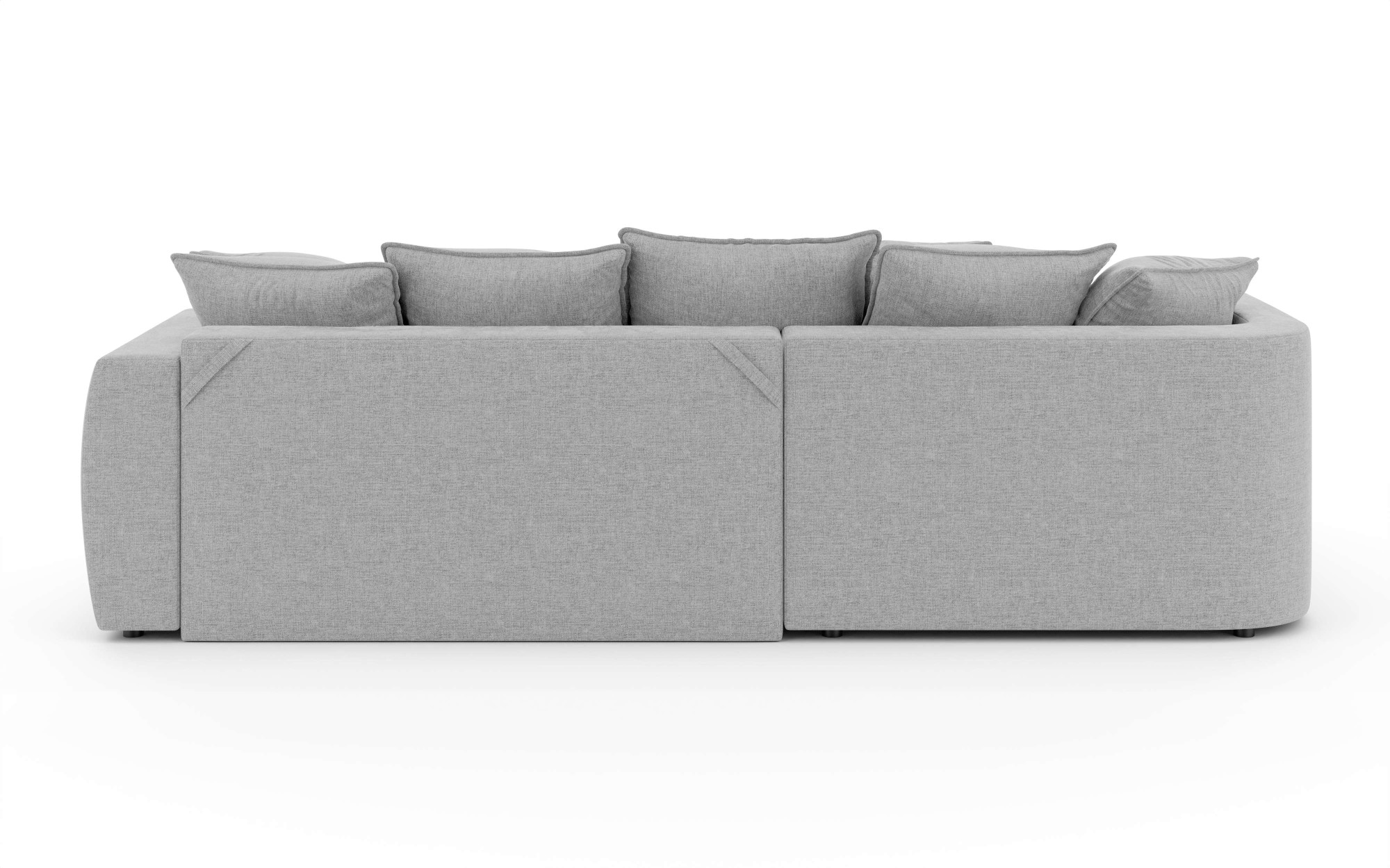 INOSIGN Ecksofa »Kahekili, Schlafsofa mit Bettkasten, Masse B/T/H: 255/181/90/ cm«, L-Form mit Wellenunterfederung, 7 Rückenkissen und 2 Zierkissen