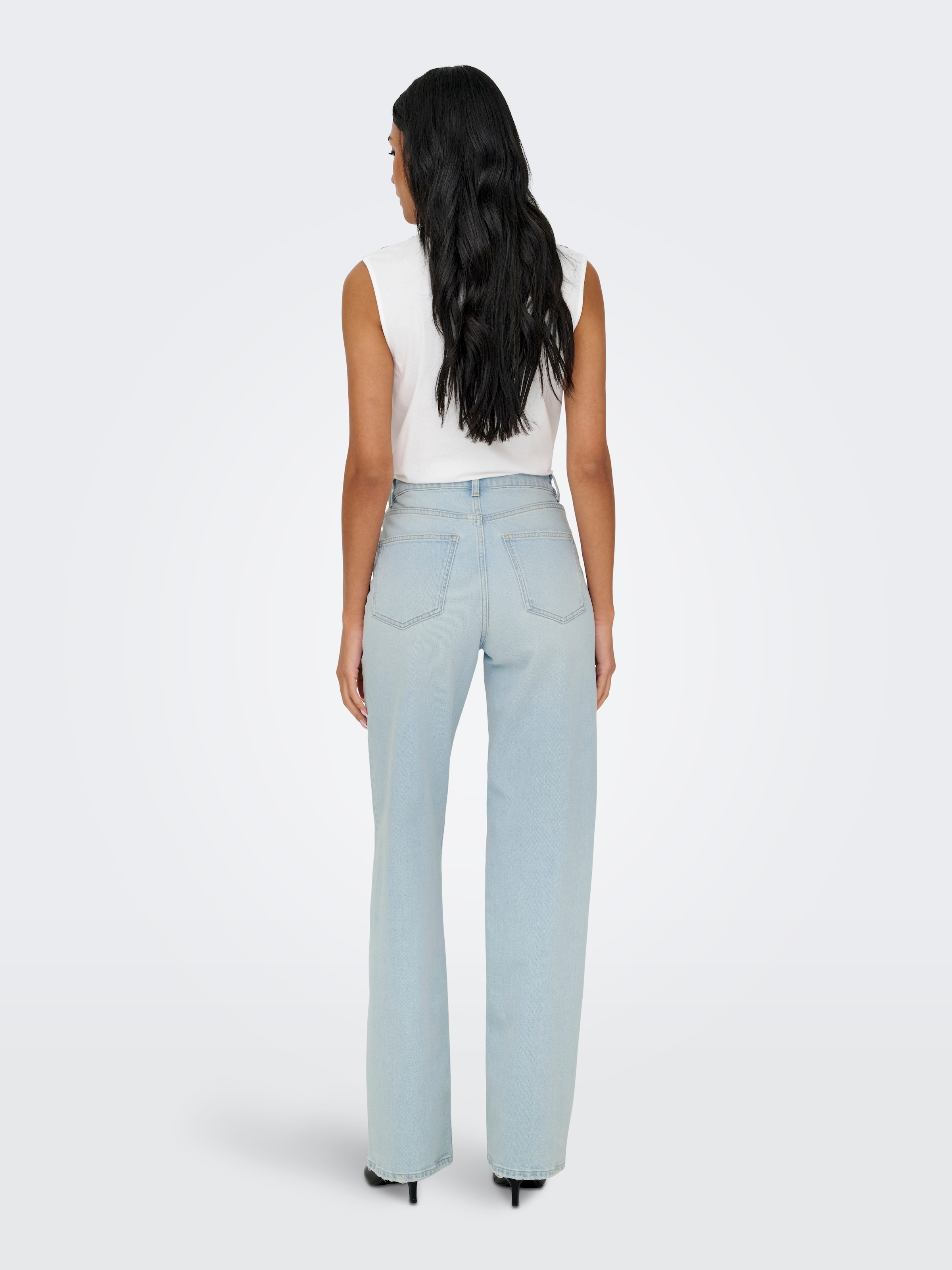 ONLY High-waist-Jeans »ONLJUICY HW WIDE LEG DOT114 DNM«