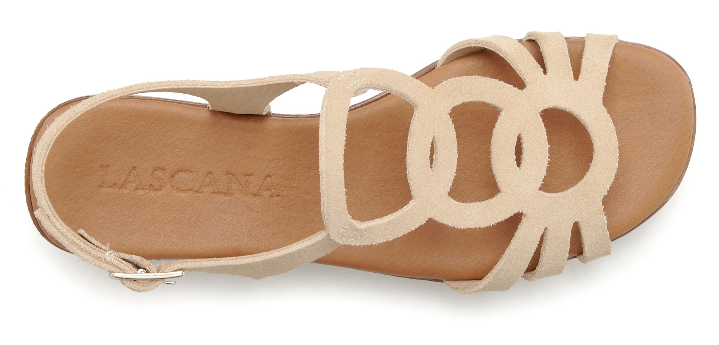 LASCANA Sandale »Sommerschuh«, aus hochwertigem Leder, Sandalette, Sommerschuh