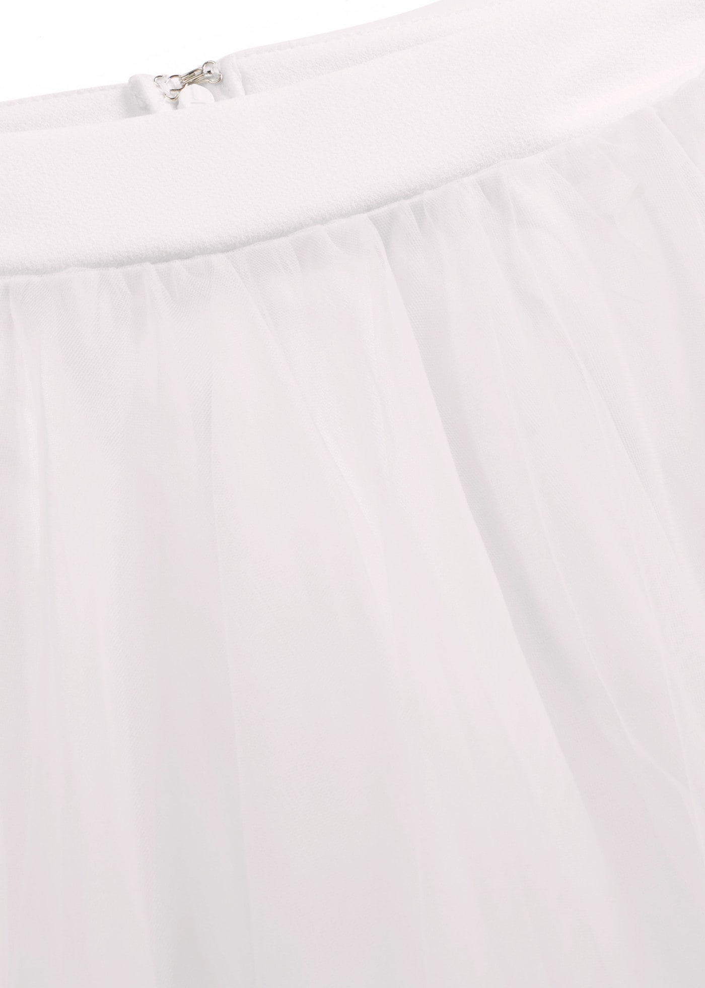 bonprix Maxirock mit zarter Tüllschicht, ausgestellte Passform, aus leichtem Polyester
