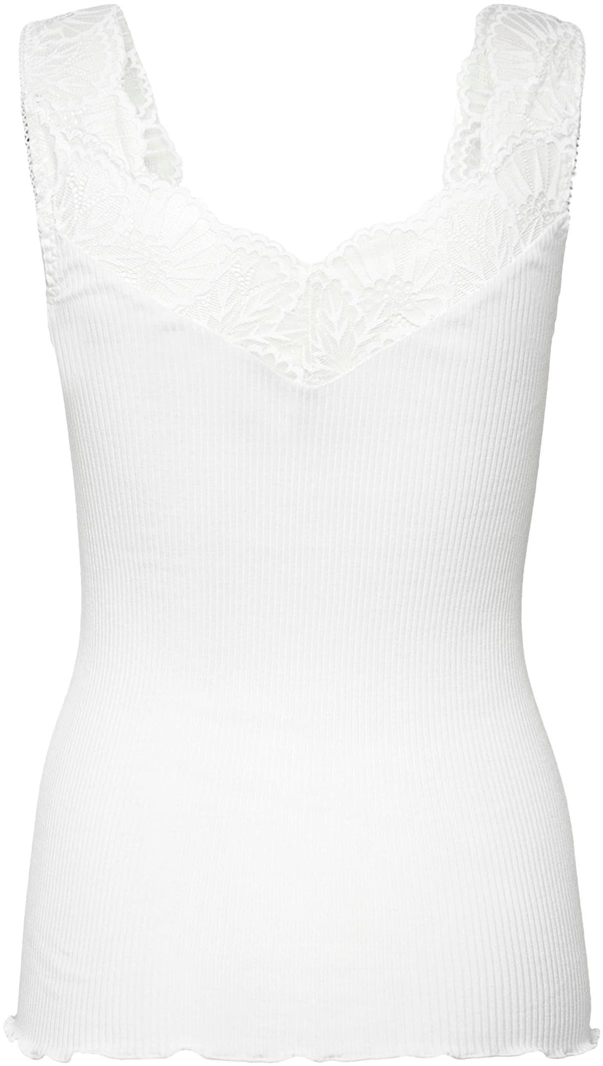 rosemunde Tanktop Vintage-Spitzenbesatz, feminin, beuquem, ohne Ärmel, Seidenmix