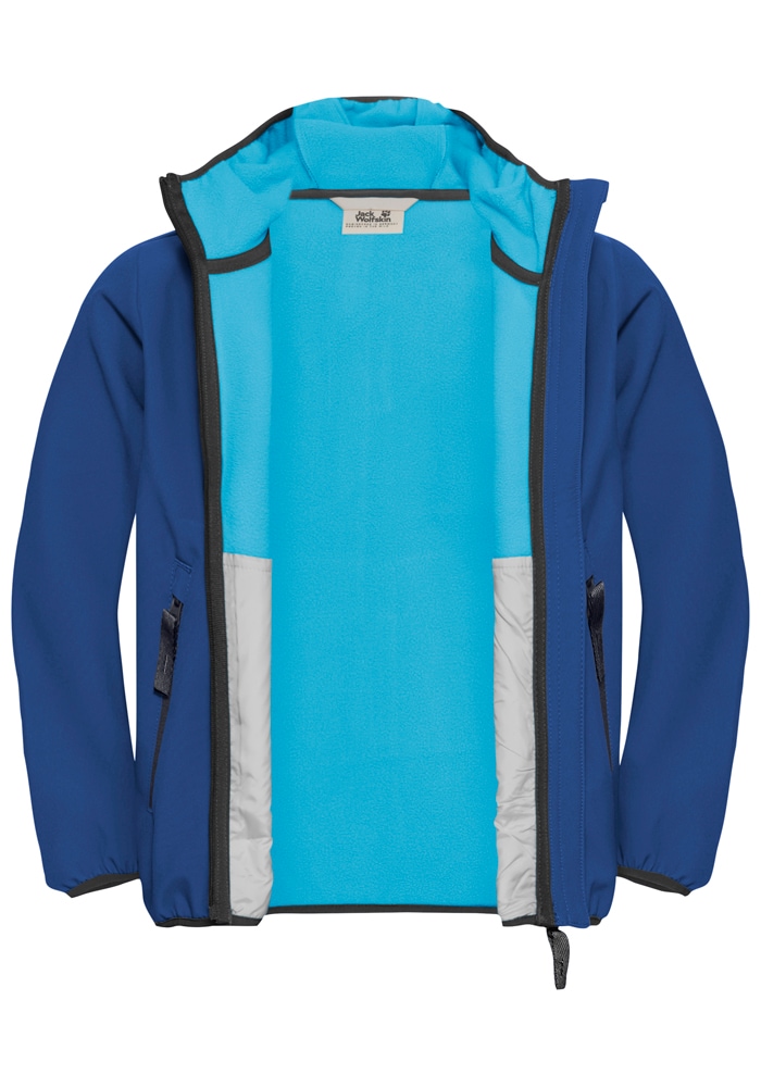 Jack Wolfskin Veste softshell »FOURWINDS JACKET KIDS« mit Kapuze