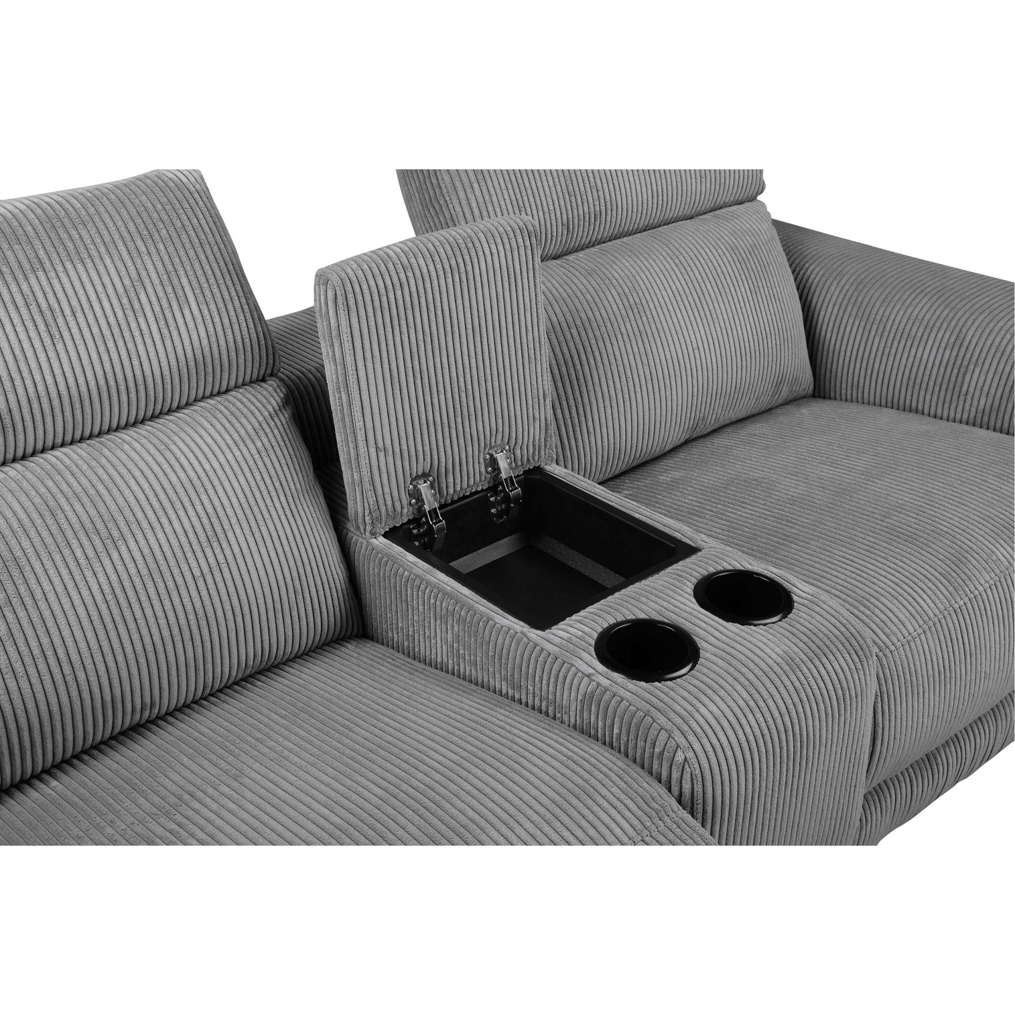 GOODproduct Canapé d'angle »LUND Kinosofa, L-Form, 298cm, man./elektr. Relaxfunktion (mit USB-A/C)« USB-A/C bei elektr.Variante, Kopfteilverstellg/Getränkehalter/Staufach
