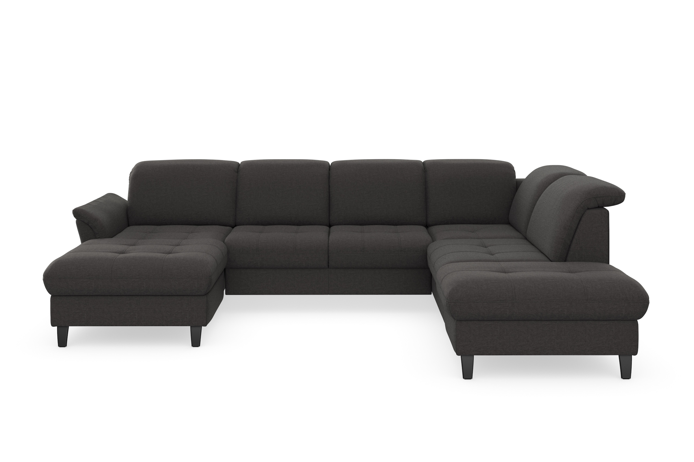 sit&more »Maggiore U-Form« wahlweise mit Kopfteilverstellung, Bettfunktion und Stauraum