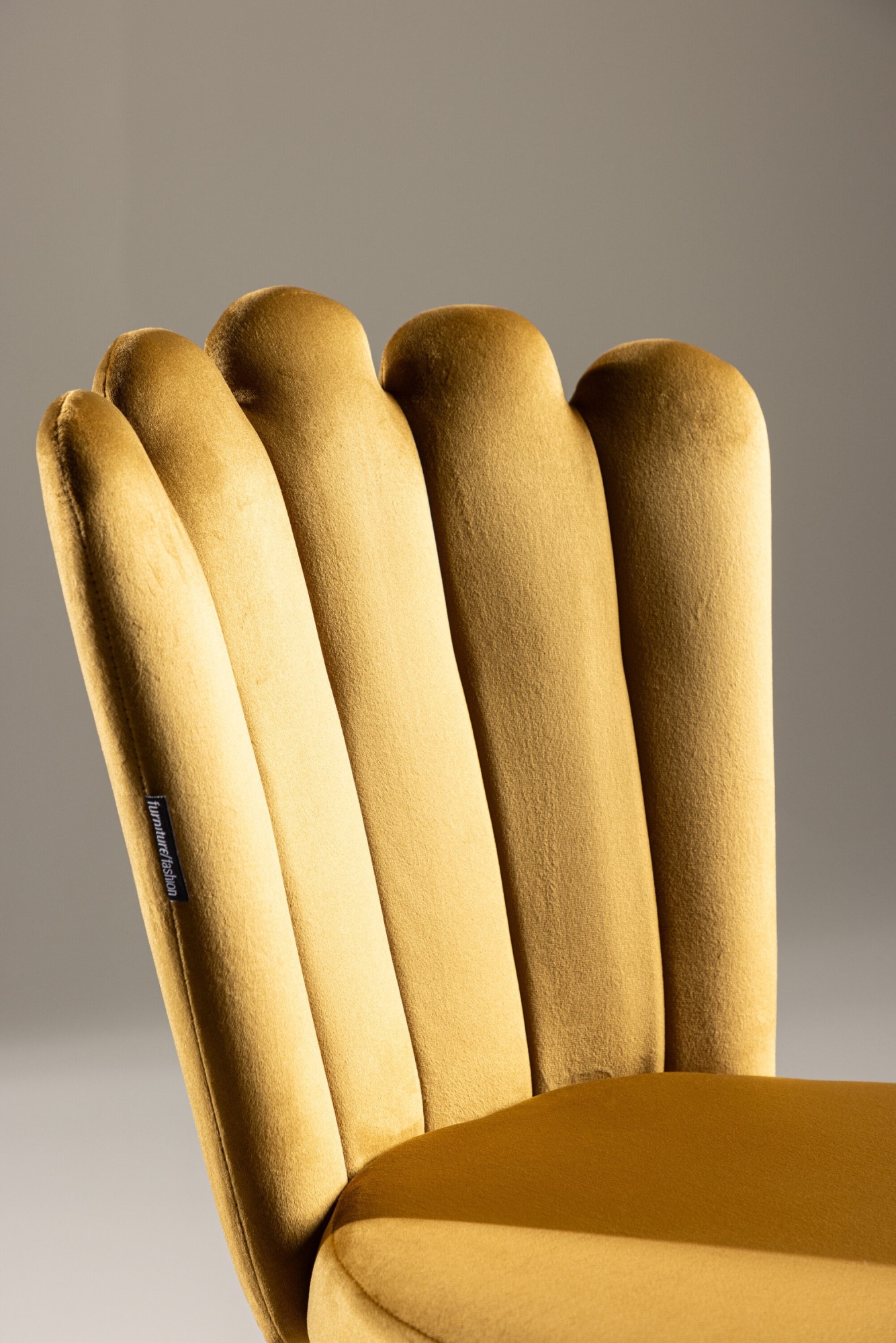 Venture Home Chaise de salle à manger () chaise rembourrée, revêtement doux, pieds en métal, aspect coquillage, plein de caractère