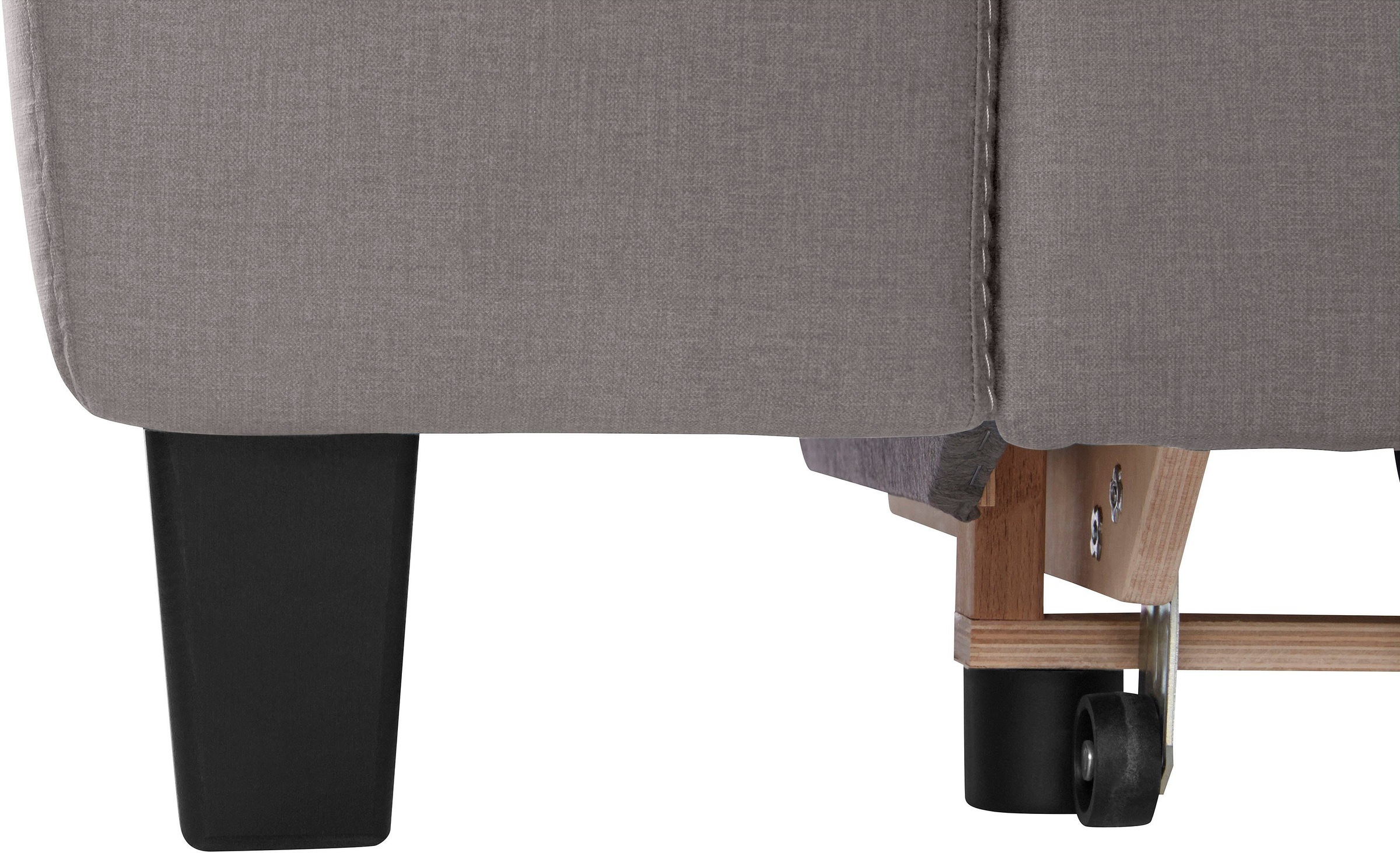 COTTA Polstergarnitur »Morven L-Form«, (Set), Set bestehend aus: Ecksofa mit Kopfteilverstellung & Hocker