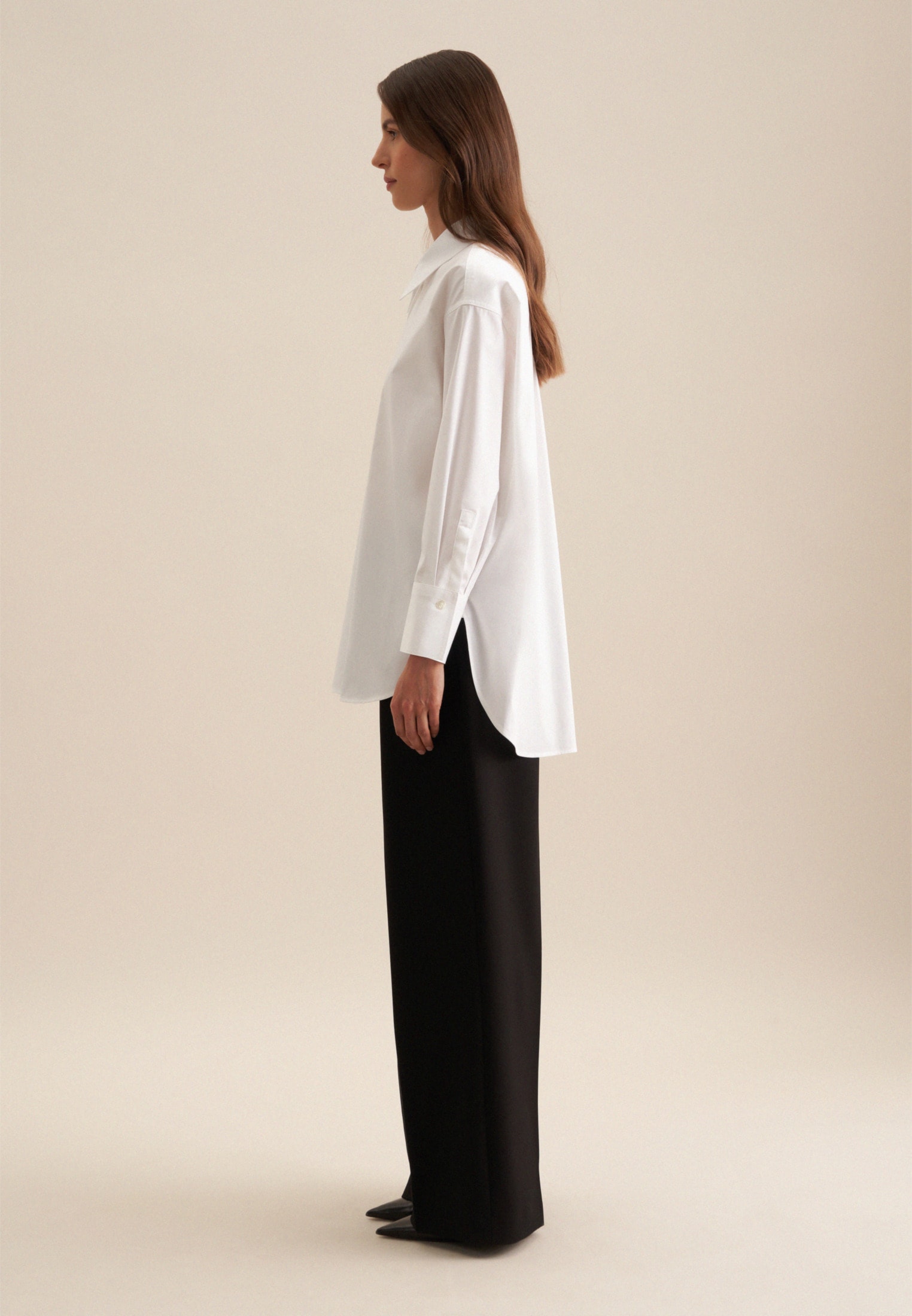 seidensticker Longbluse »Schwarze Rose« Langarm Kragen Uni