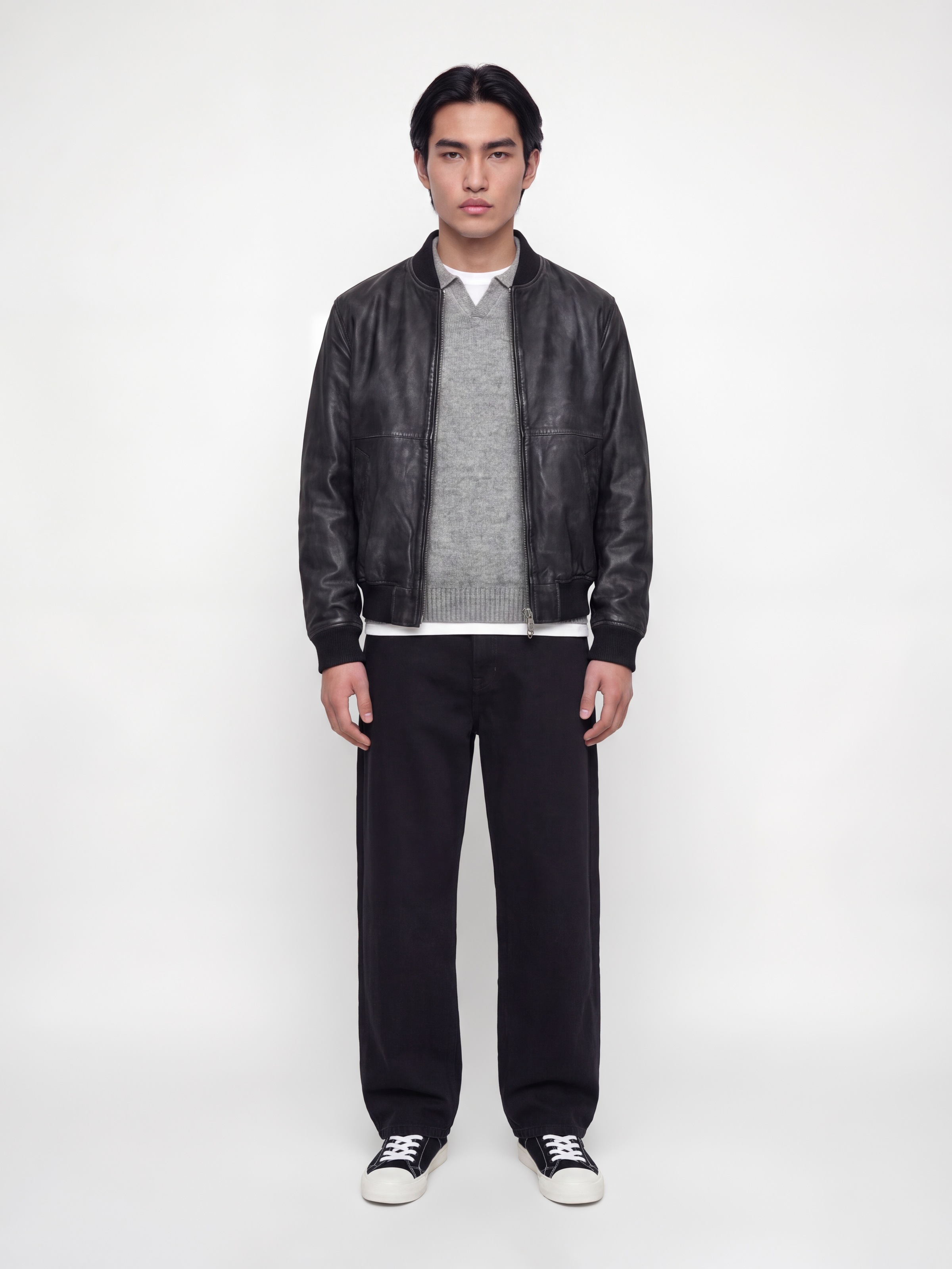 Jack & Jones Polokragenpullover »JJESOHO OLLIE KNIT SPLIT NECK SN« Materialmix, regular fit
