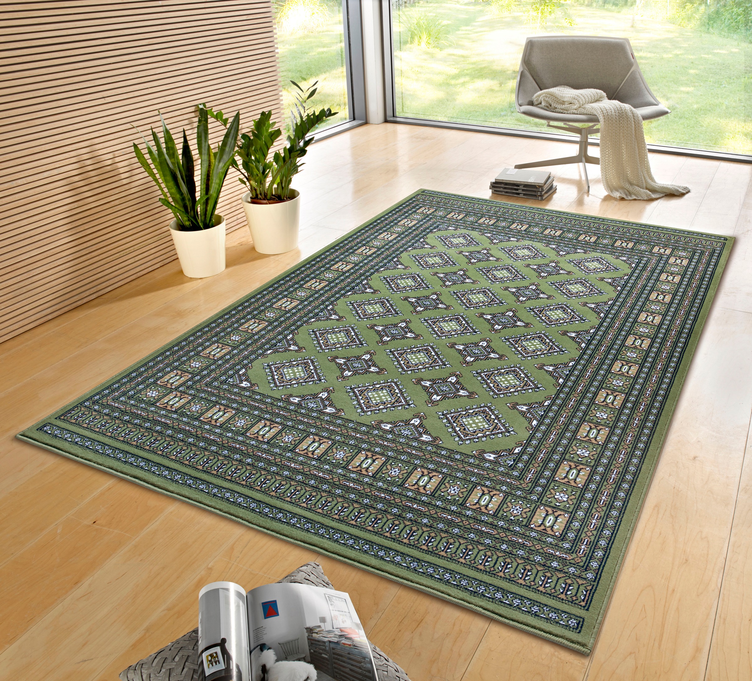 NOURISTAN Teppich »Sao Buchara«, rechteckig, 9 mm Höhe, Kurzflor, Orientalisch, Teppich, Modern, Wohnzimmer, Flur, Esszimmer