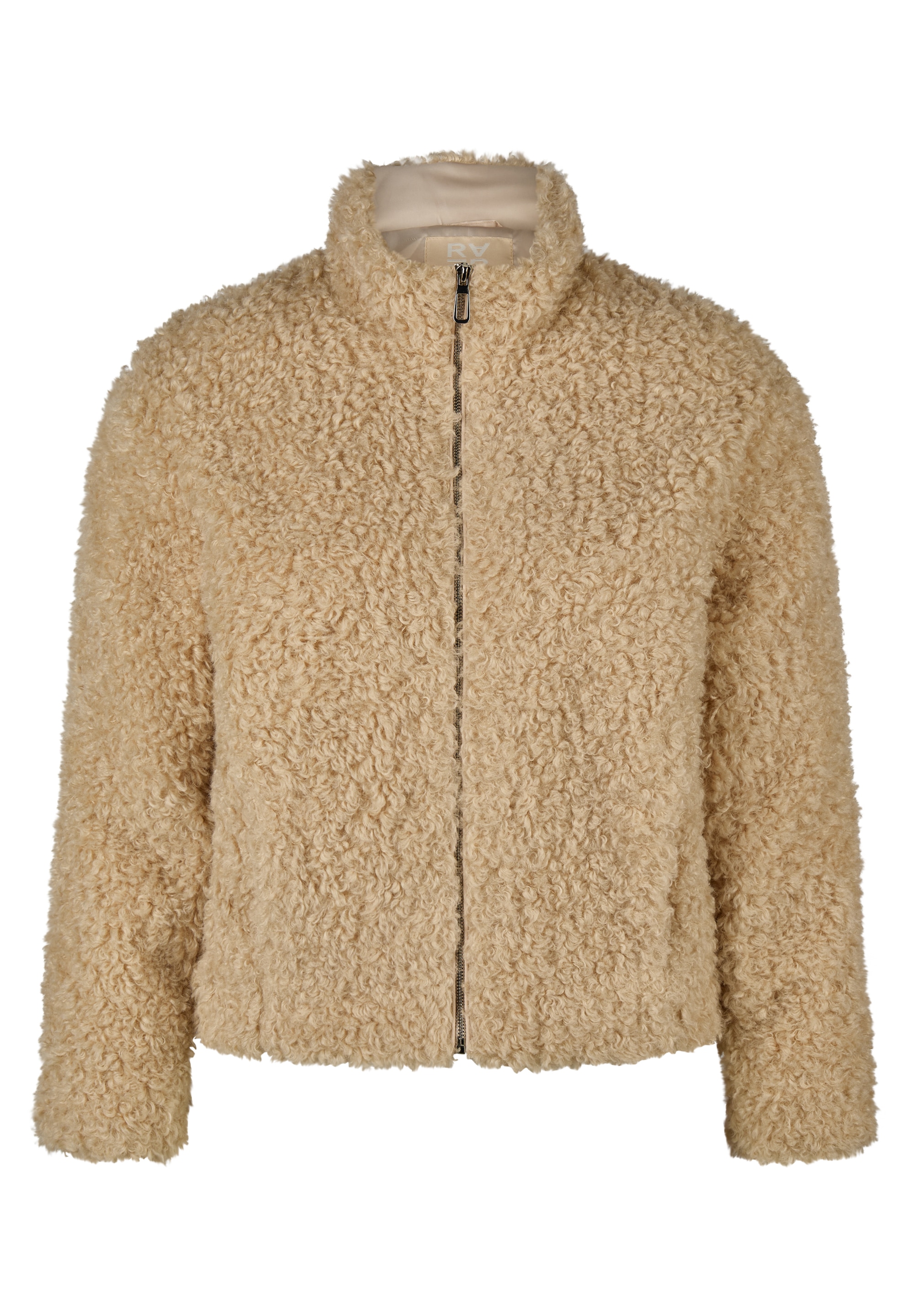 Rabe Veste en fausse fourrure sans capuche aspect peluche teddy et col montant