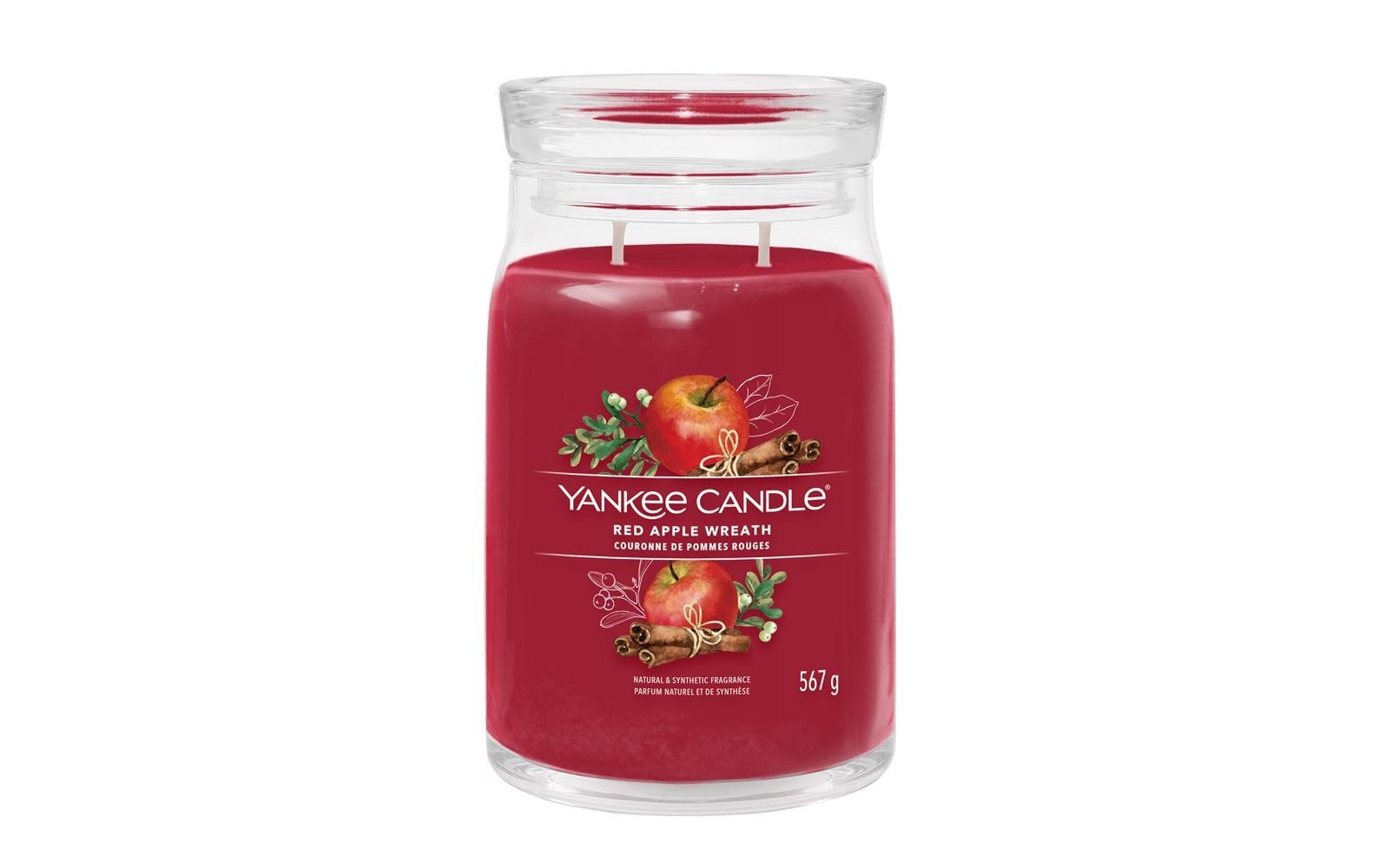 Image of Yankee Candle Duftkerze "Red Apple Wreath Signature Large Jar"