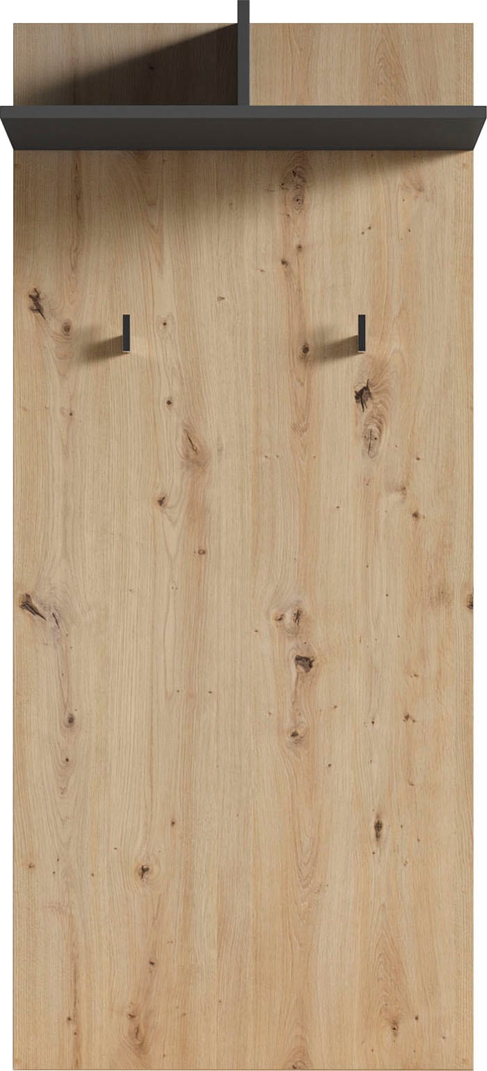 Image of byLIVING Garderobenpaneel "Ben" 1 Stk. tlg. Breite 60 cm, mit Kleiderhaken und Ablage