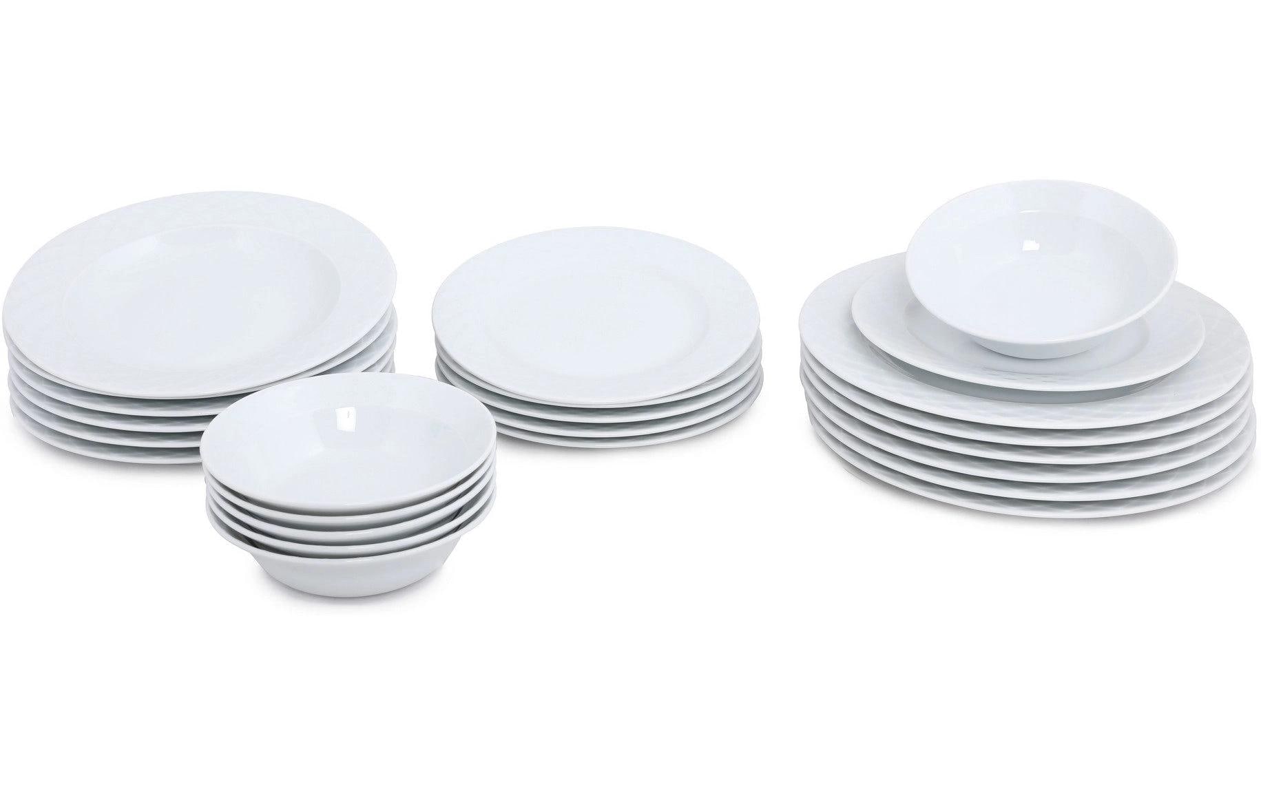   Set de vaisselle »Hermia 24 Stück« Elegantes Porzellan-Kombiservice für 6 Personen