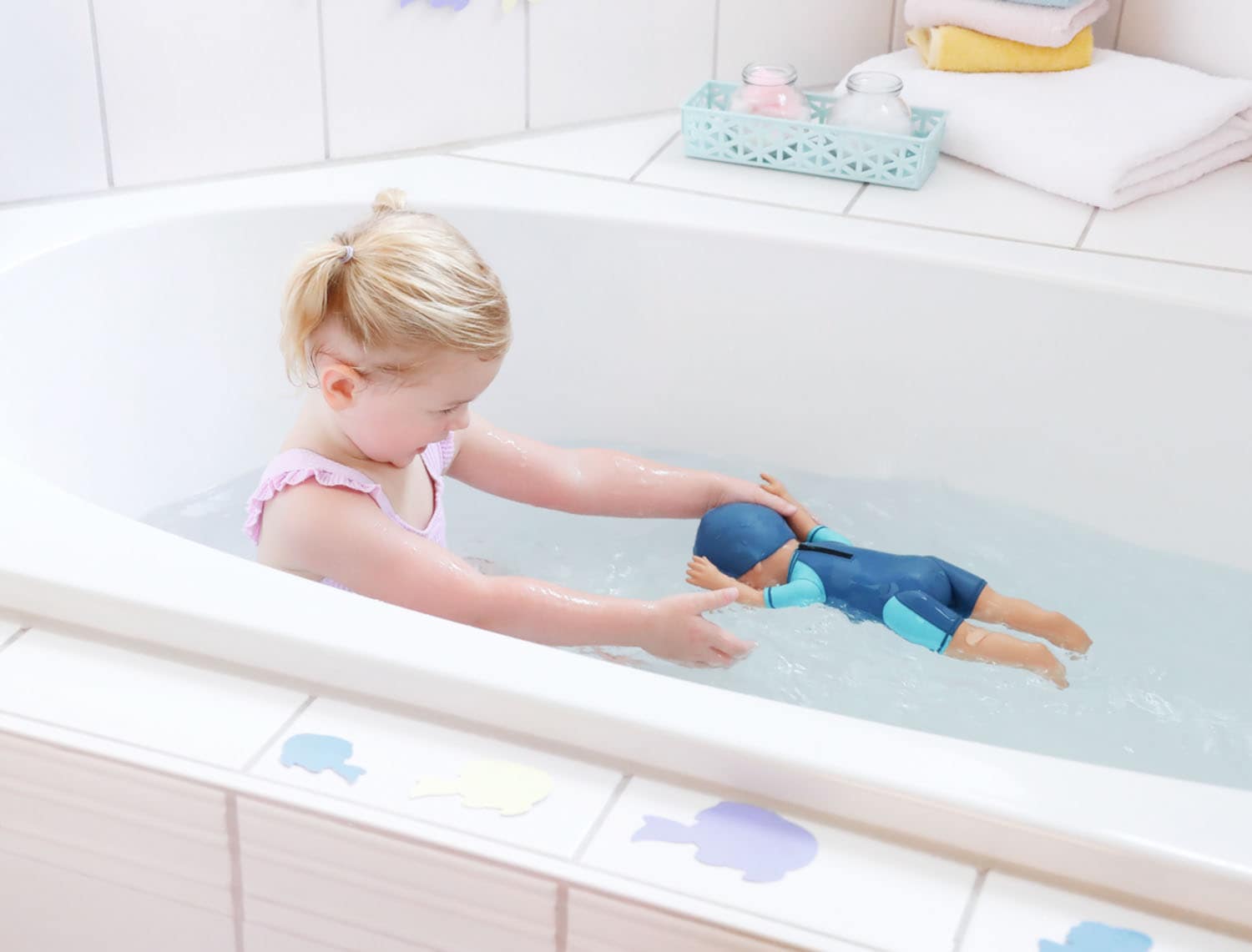 Baby Born Babypuppe »My First Swim Boy, 30 cm«, schwimmt Kraul und Schmetterling