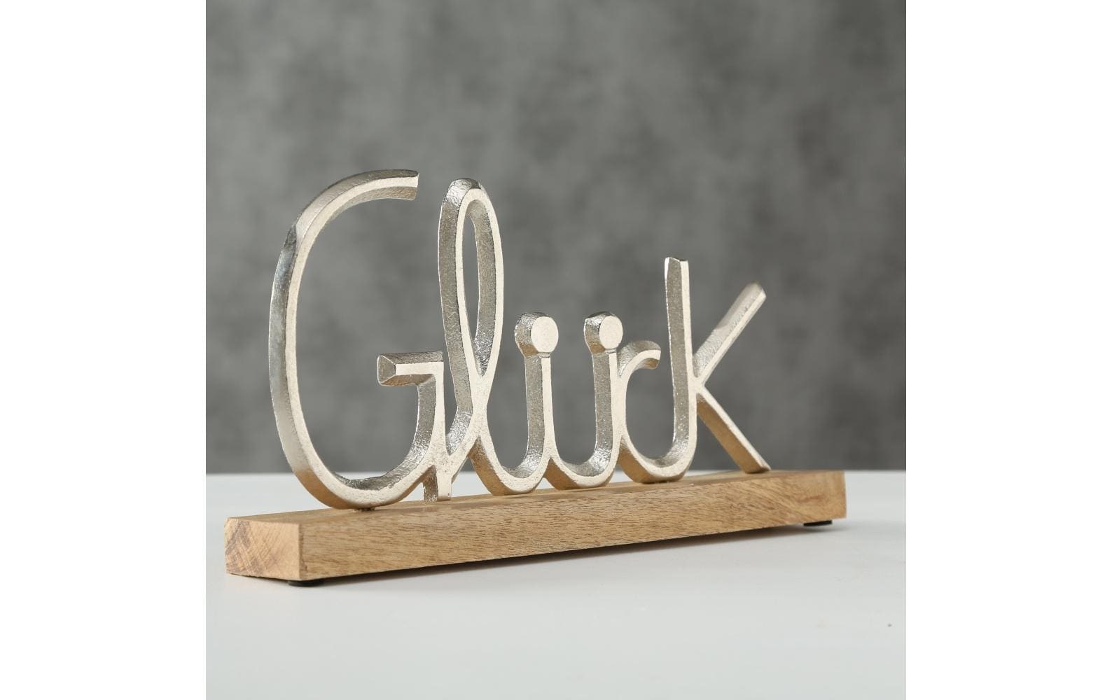 BOLTZE Dekofigur »Glück 30 cm«, Holzart: Mango (indien)