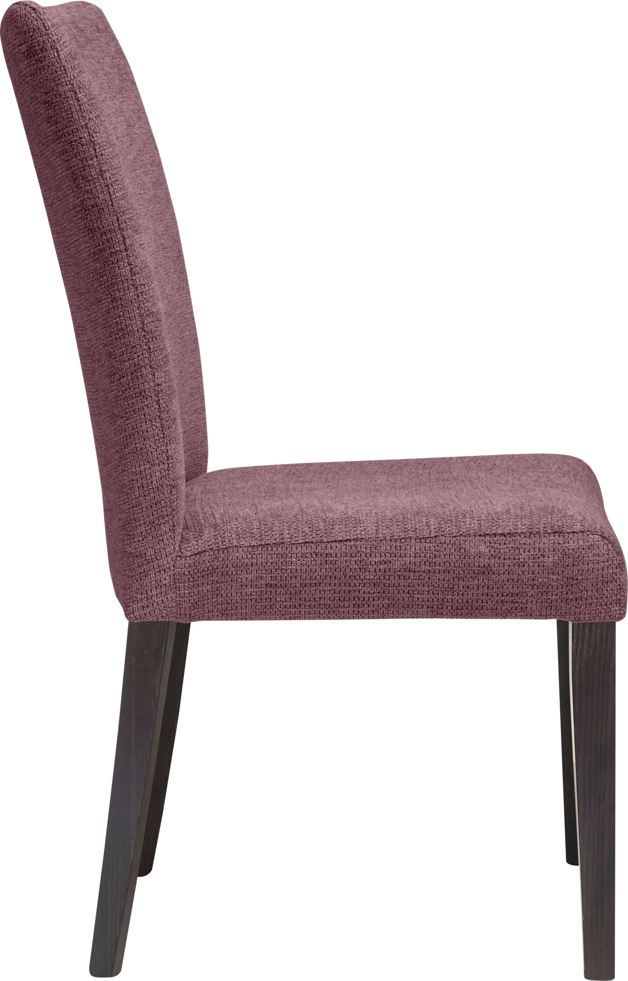 Home affaire 4-Fussstuhl »Aspen«, (Set), 2 St., Softstruktur, Beine aus massiver Buche, wengefarben lackiert