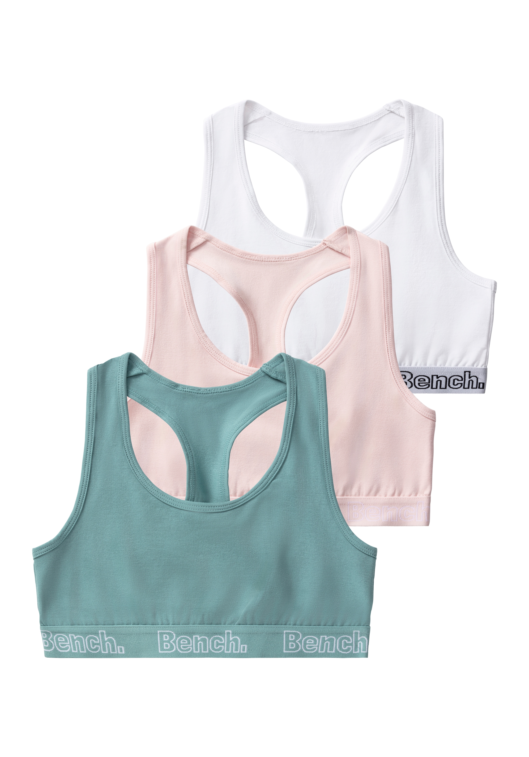 Image of Bench. Bustier Packung, 3 Stk. in sportlicher Optik mit Ringerrücken