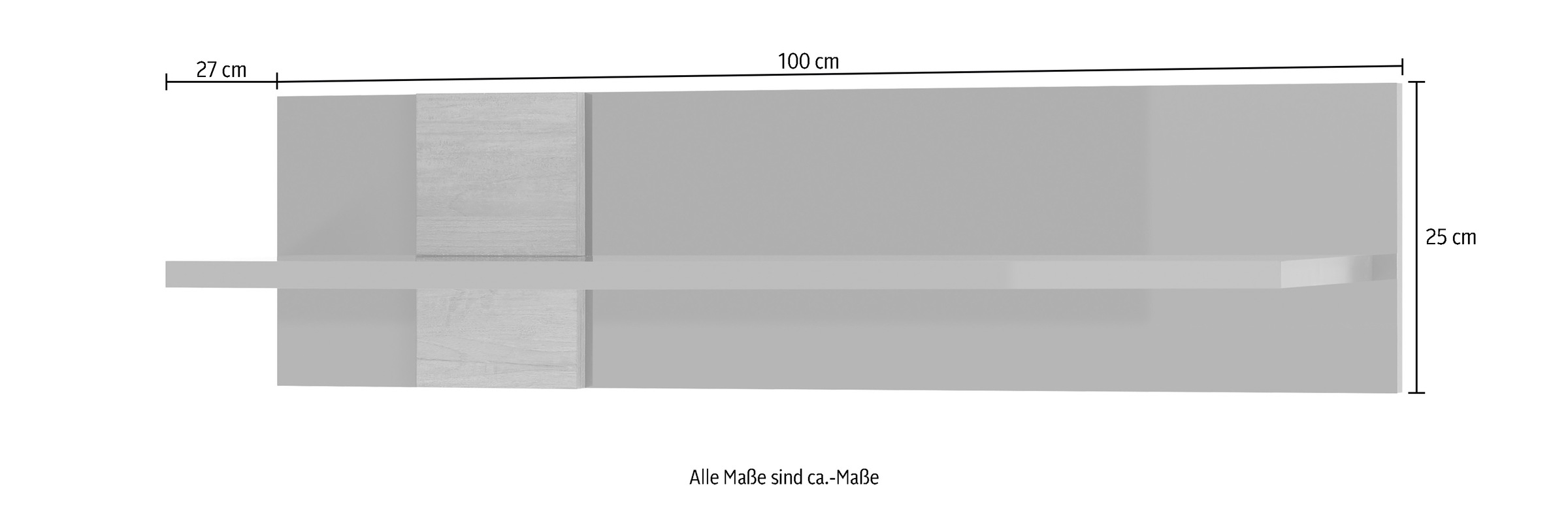 MCA furniture Wandboard »Positano«, (1 St.), Breite ca. 100 cm