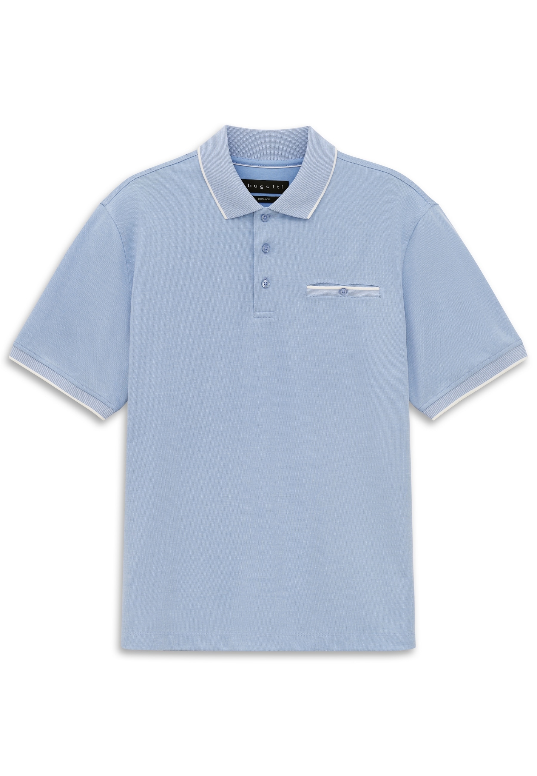 bugatti Poloshirt Modern Fit mit einer Brusttasche
