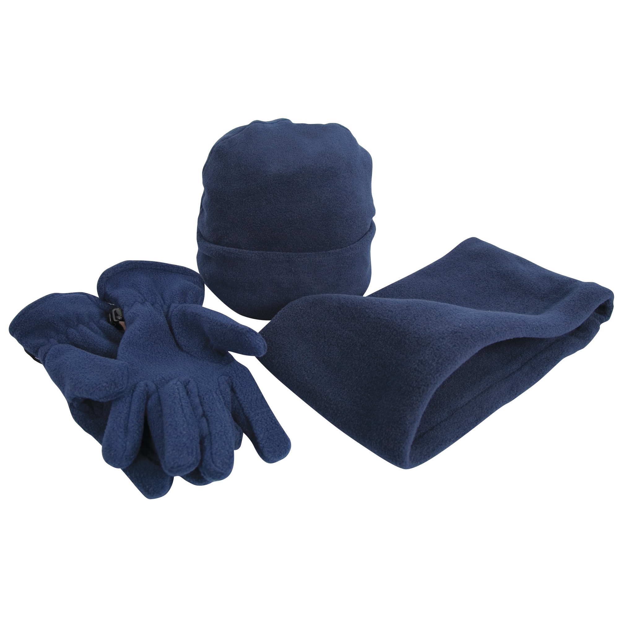Strickmütze »Unisex Active Fleece Winter-Set mit Mütze, Handschuhen und Halswärmer, Anti-Pilling«