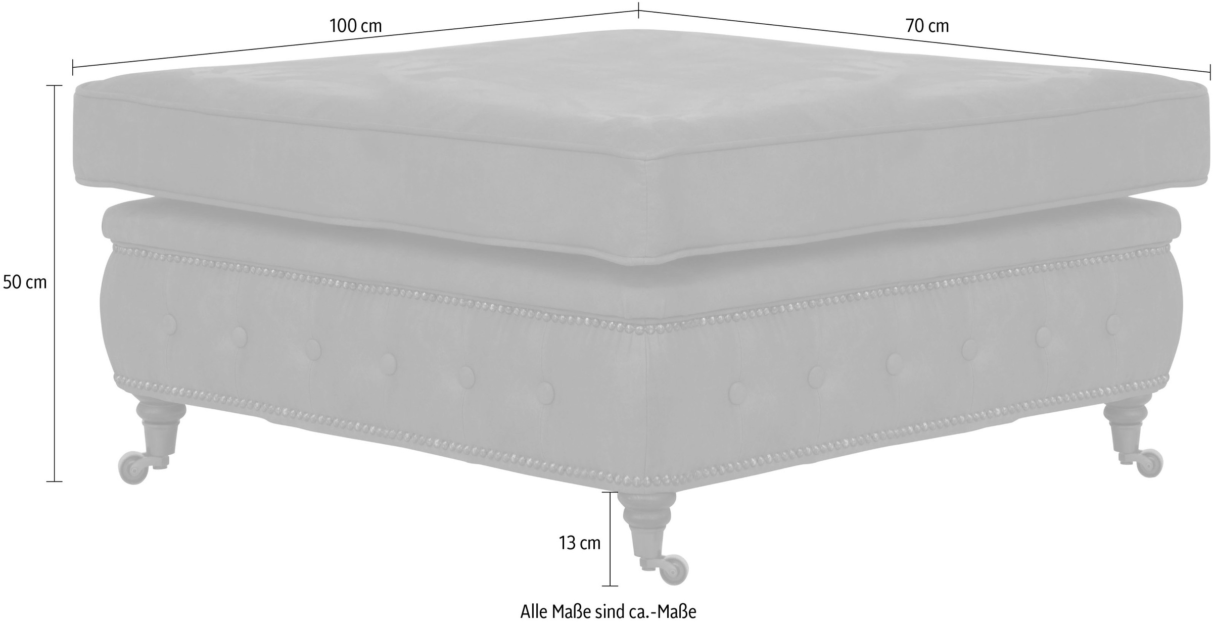Home affaire Polsterhocker »Aarburg« passend zur Serie "Aarburg"