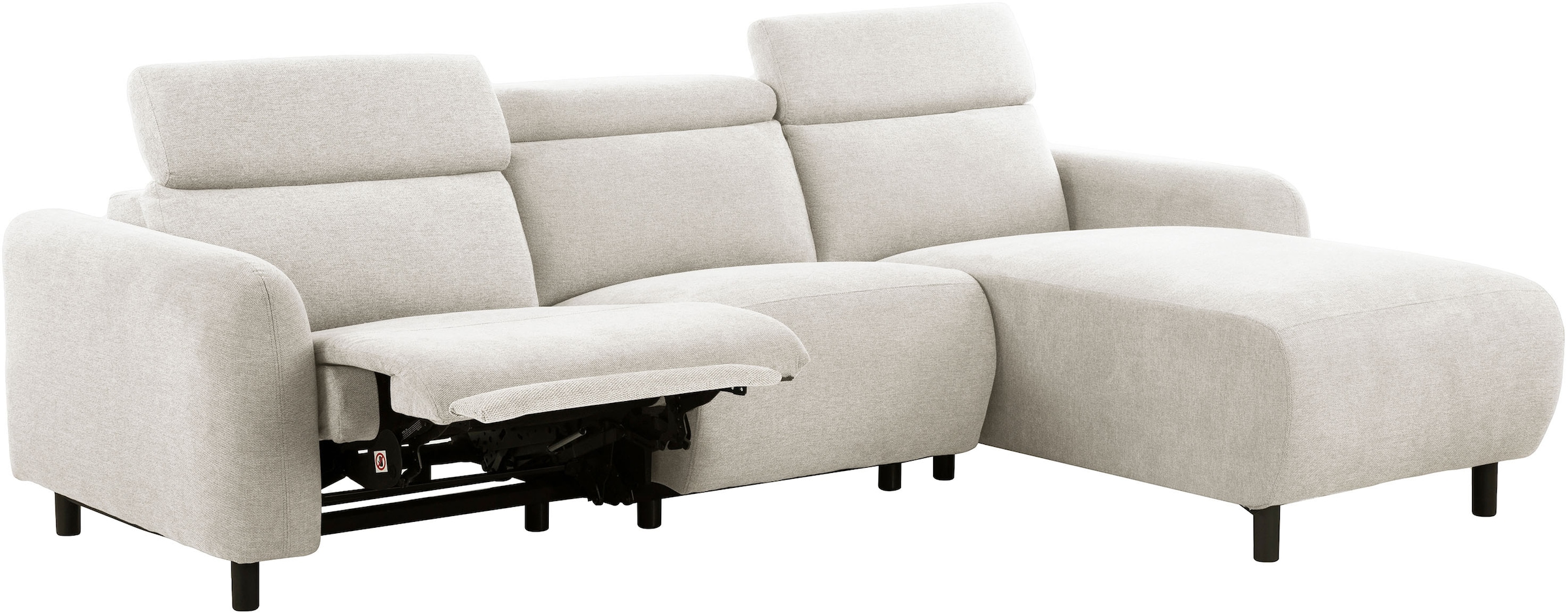 GOODproduct Ecksofa »SKAANE Struktur, L-Form, 274 cm, manuelle/elektrische Relaxfunktion,« 274 cm, mit Kopfteilverstellung und man. oder elektr. Relaxfunktion