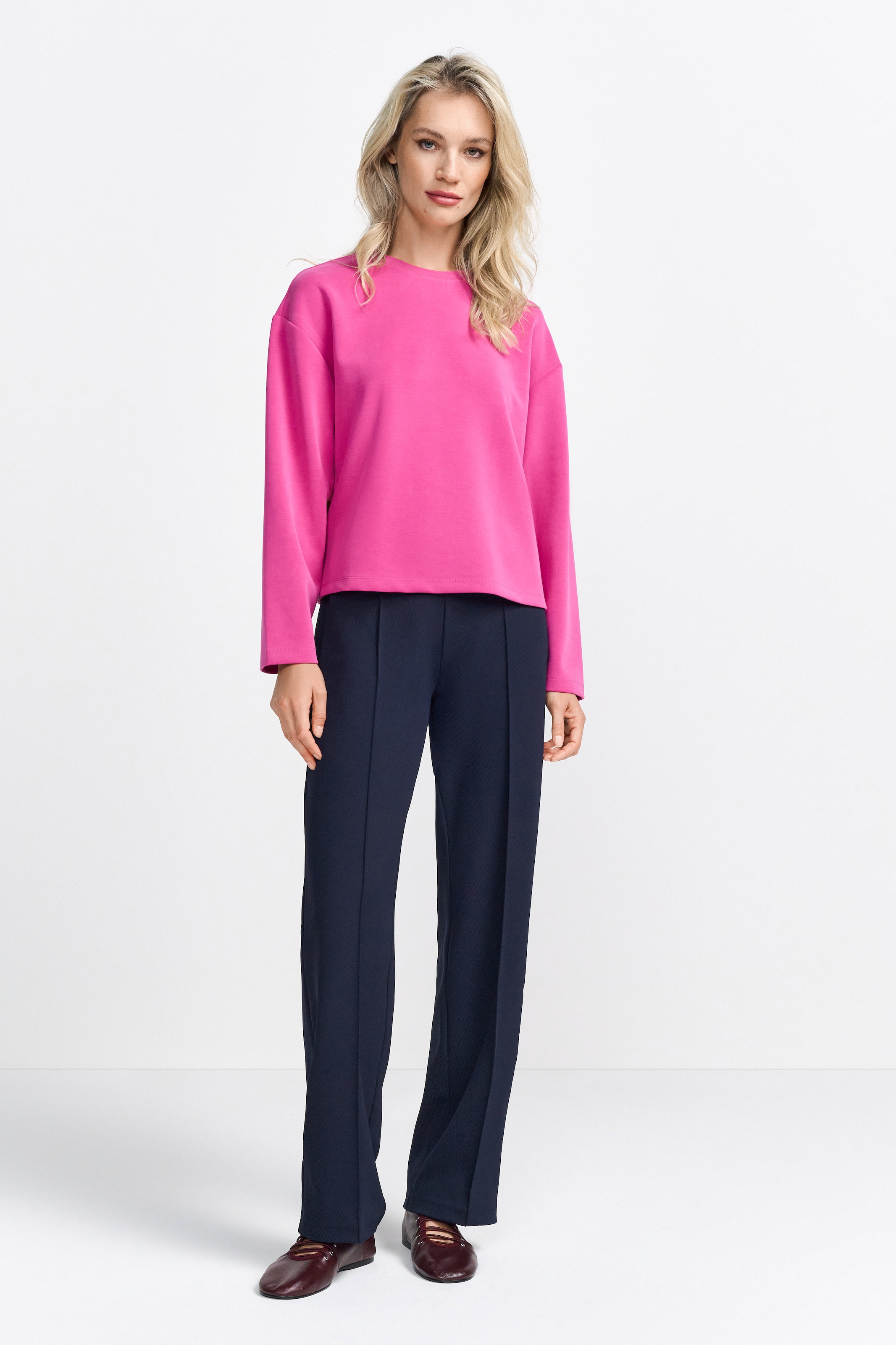 RICHROYAL Sweatshirt »2409 T Peach Crew«, überschnittene Schultern, softer Griff, Rundhals