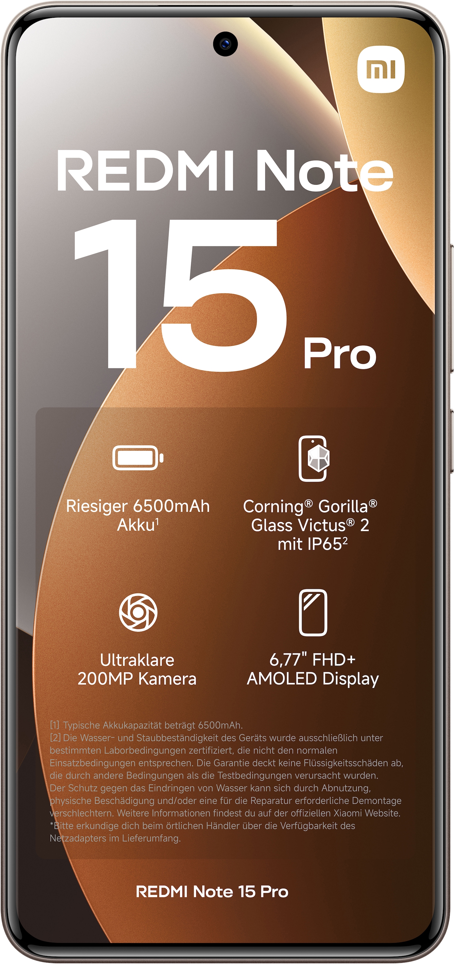 Xiaomi Smartphone »Redmi Note 15 Pro 8+256« Titanium