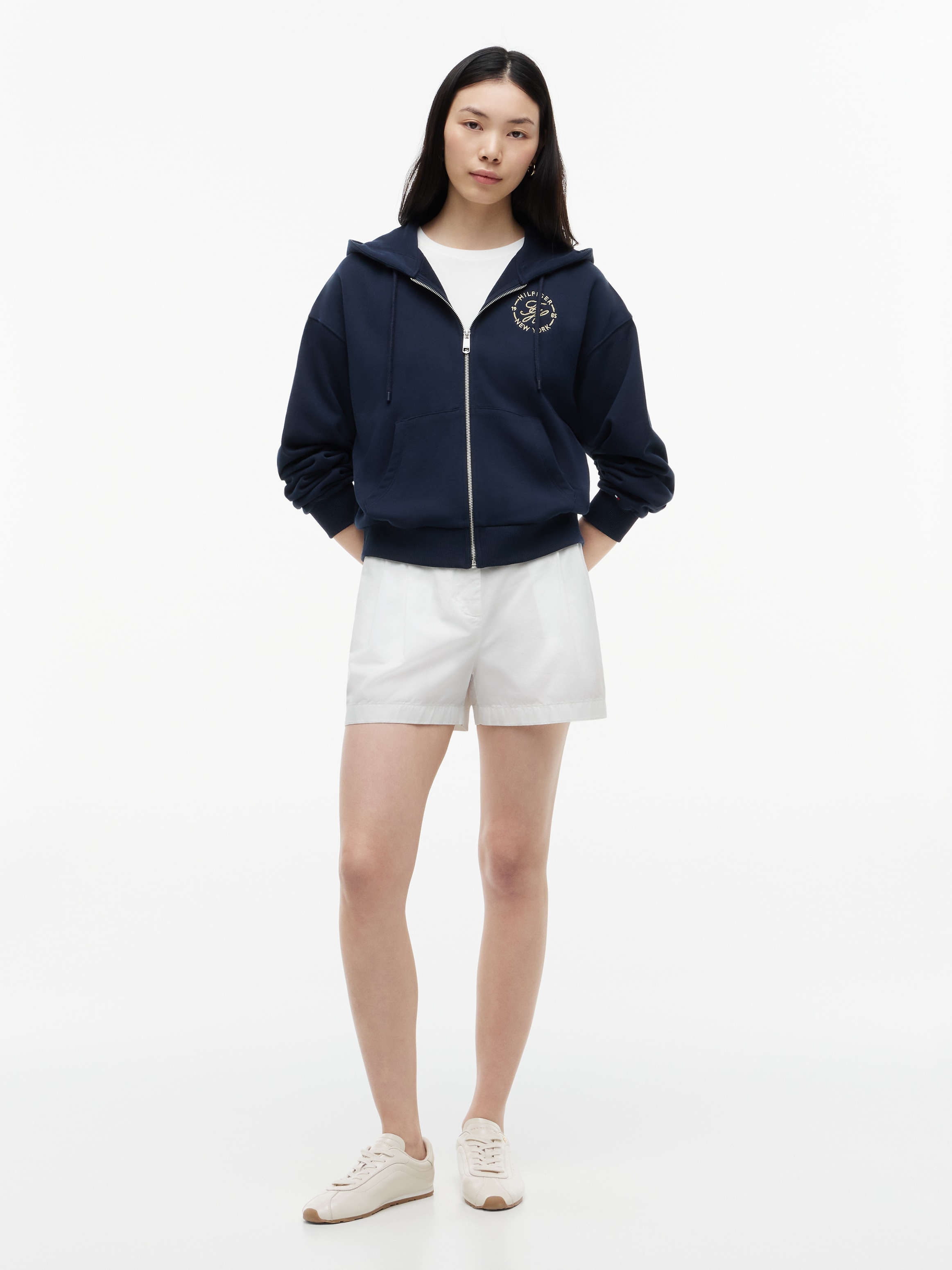 Tommy Hilfiger Sweat à capuche »TH ROUNDAL ZIP-UP HOODIE« coton, capuche, poches kangourou