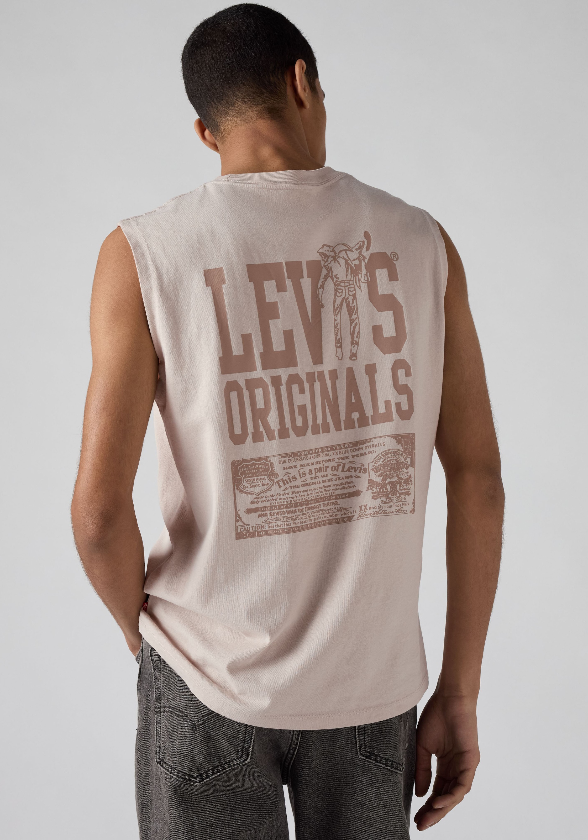 Levi's® T-shirt musclé »GR MUSCLE TANK« Partie avant et arrière avec imprimé