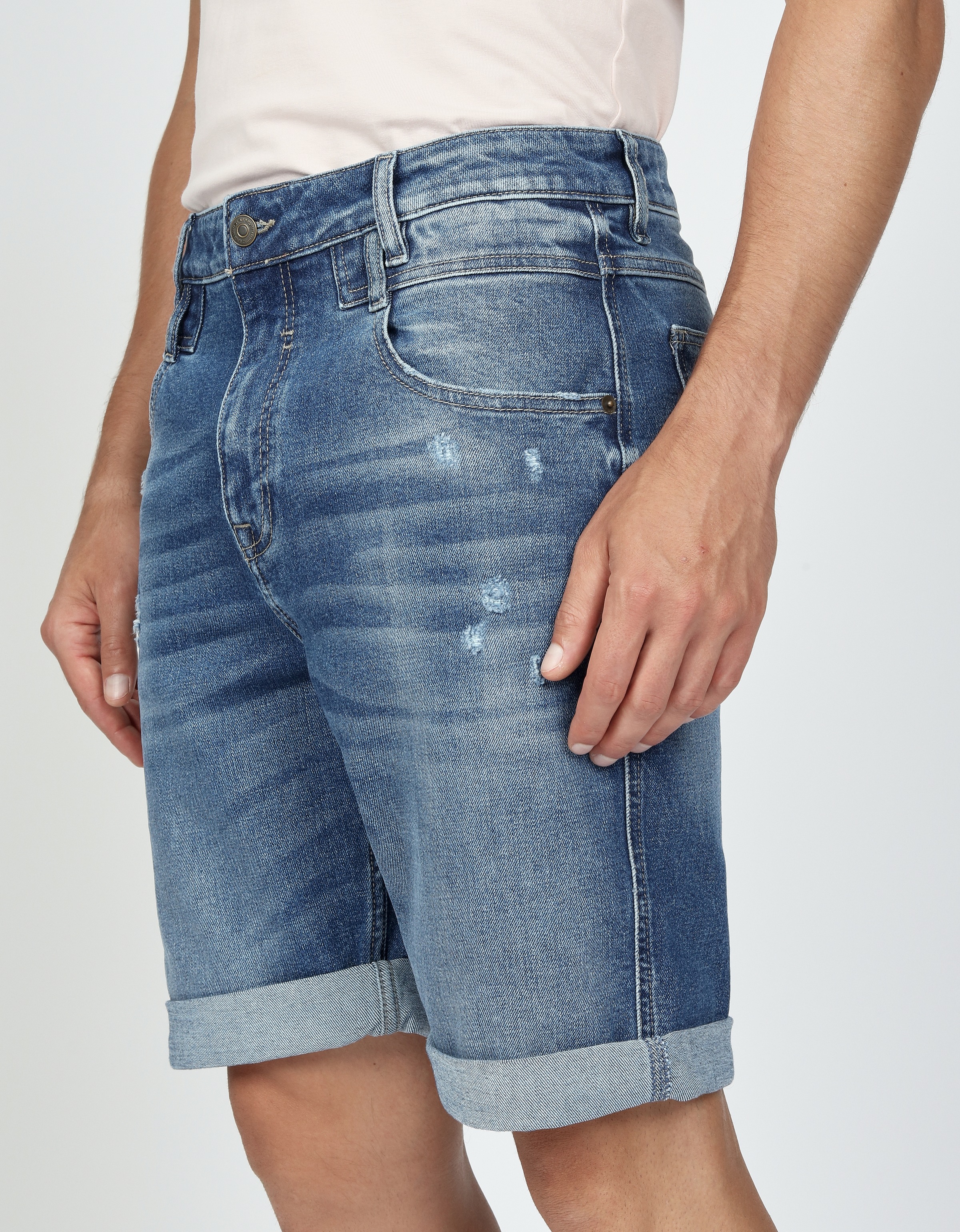 GANG Jeansshorts »94MARCO«, mit Doppelbunddetail