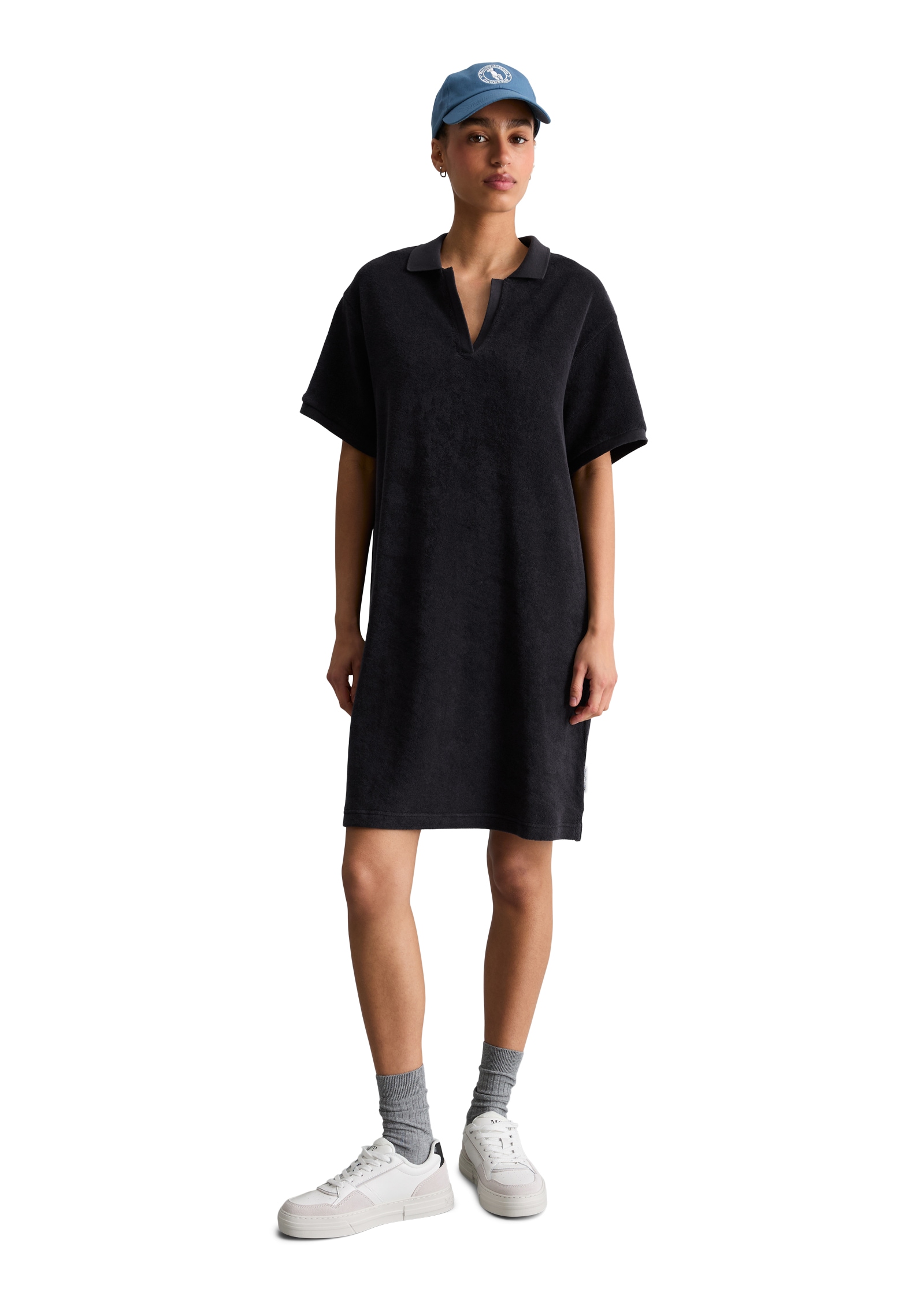 Marc O'Polo DENIM Robe polo Sans poches Frottee-Polokleid regular aus Organic Cotton