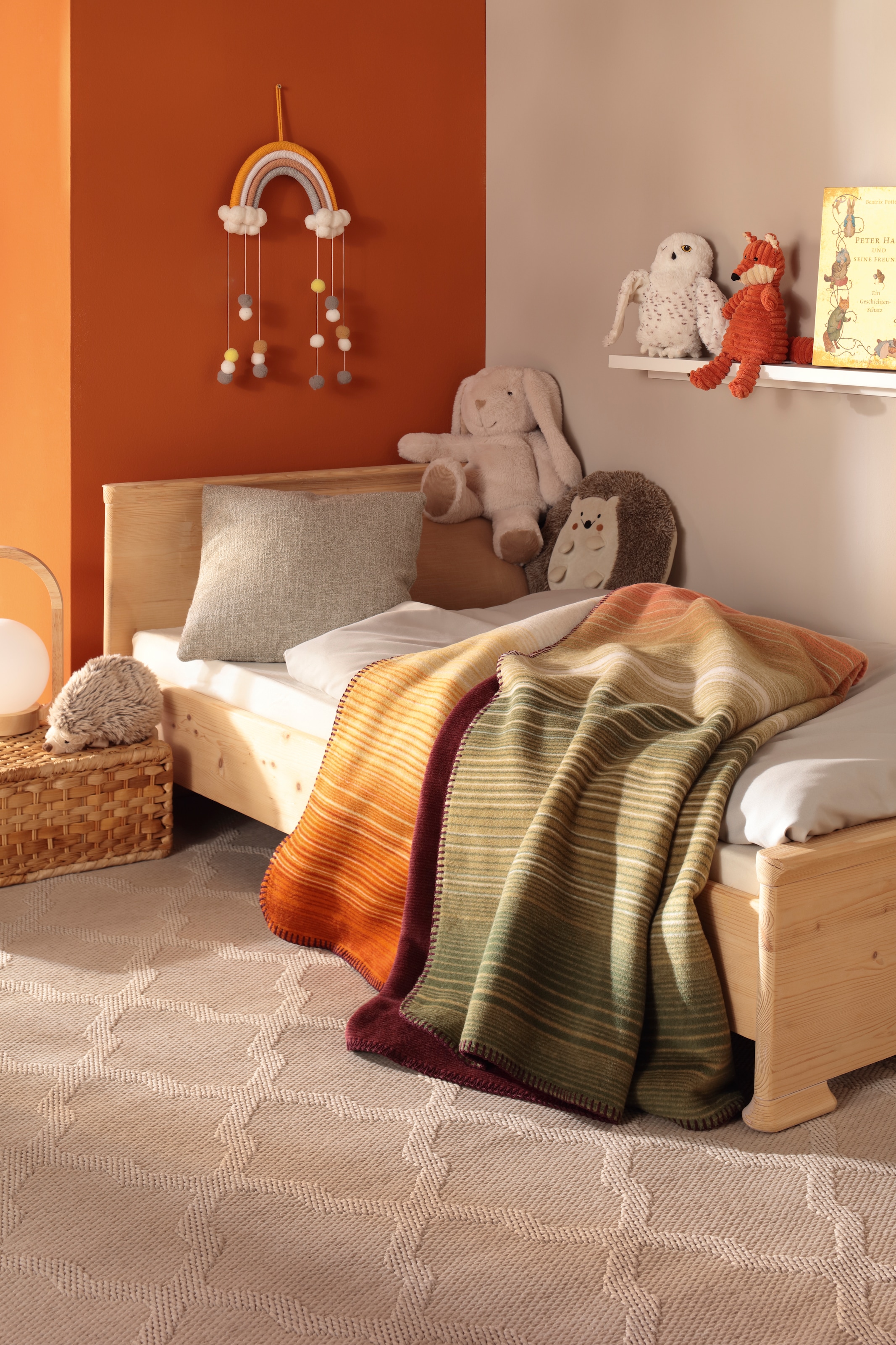 Biederlack Wohndecke »Wohndecke Woodland«, 150 x 200, mit Zierstich
