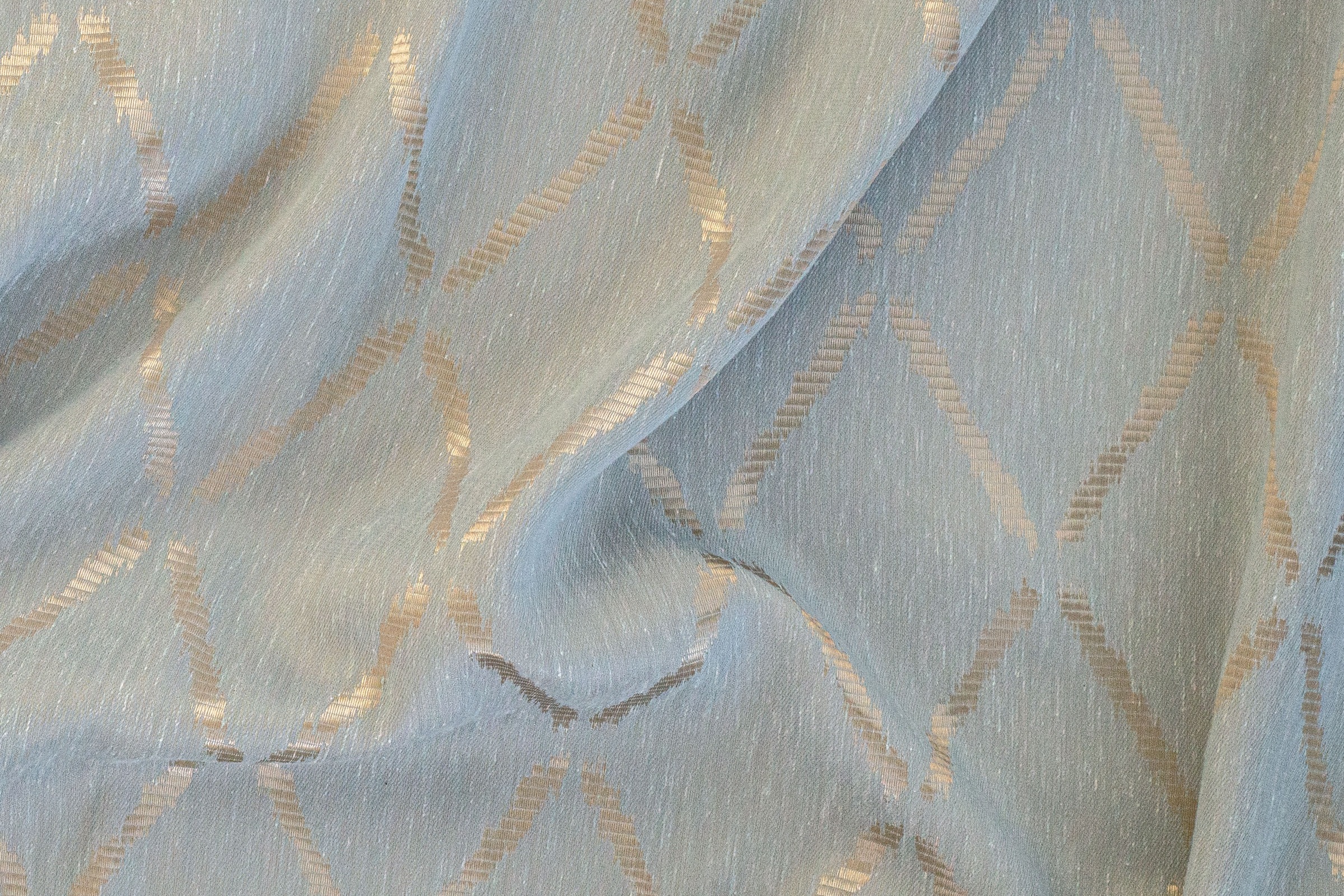 HOMING Gardine »Deron« Ösen 1 Stk. tlg. blickdicht, Rauten, edles Muster, Wohnzimmer, Schlafzimmer