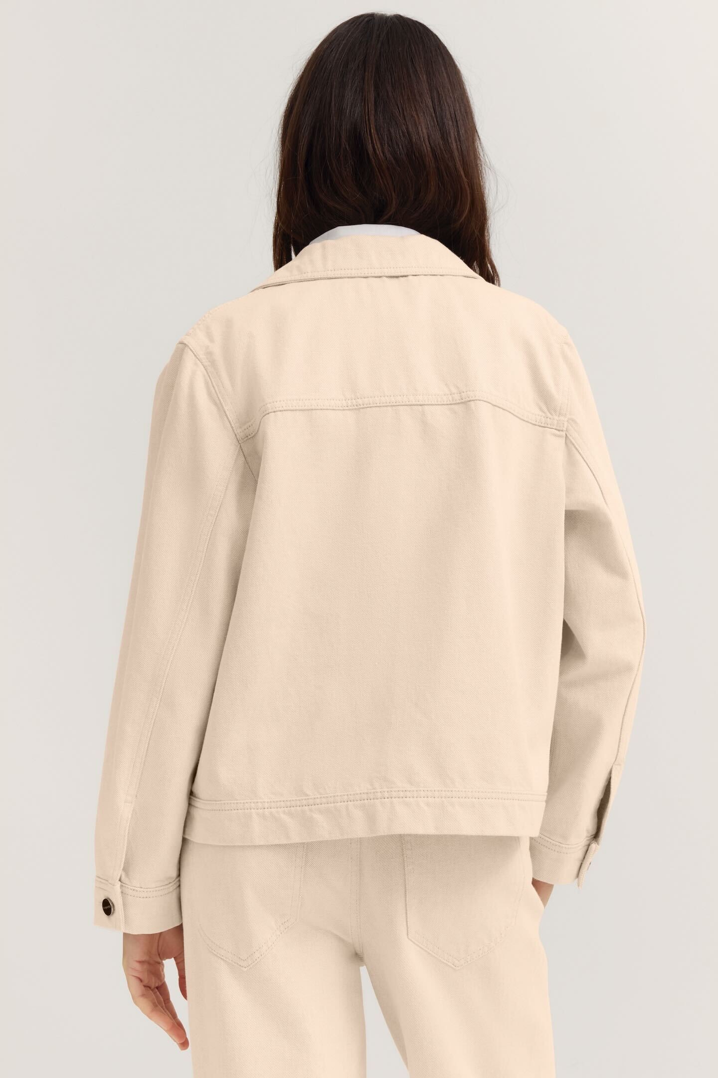 bugatti Veste en jean »Loose Fit« aus Baumwolle mit Hemdkragen