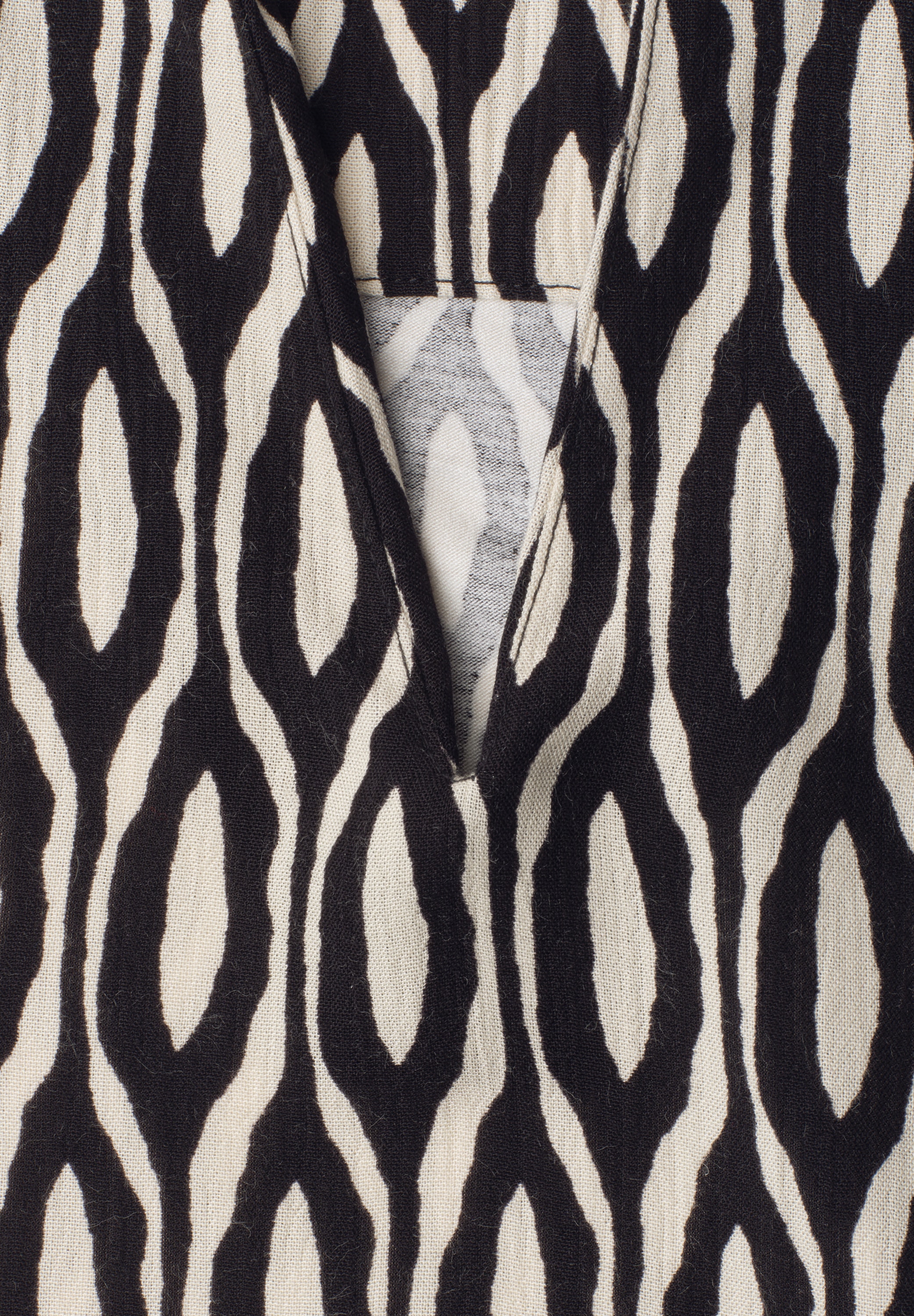 STREET ONE Haut de chemise Sommertop mit Strukturmix und Print