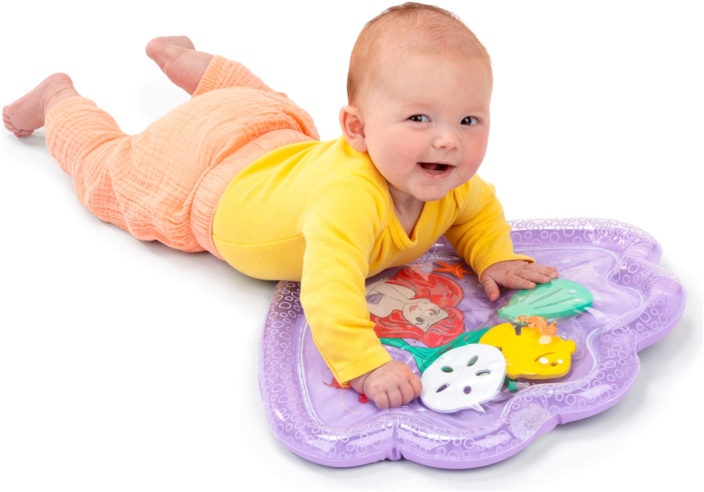Bright Starts Tapis de jeu »The little Mermaid Sea TreasuresTummy Time Water Mat«