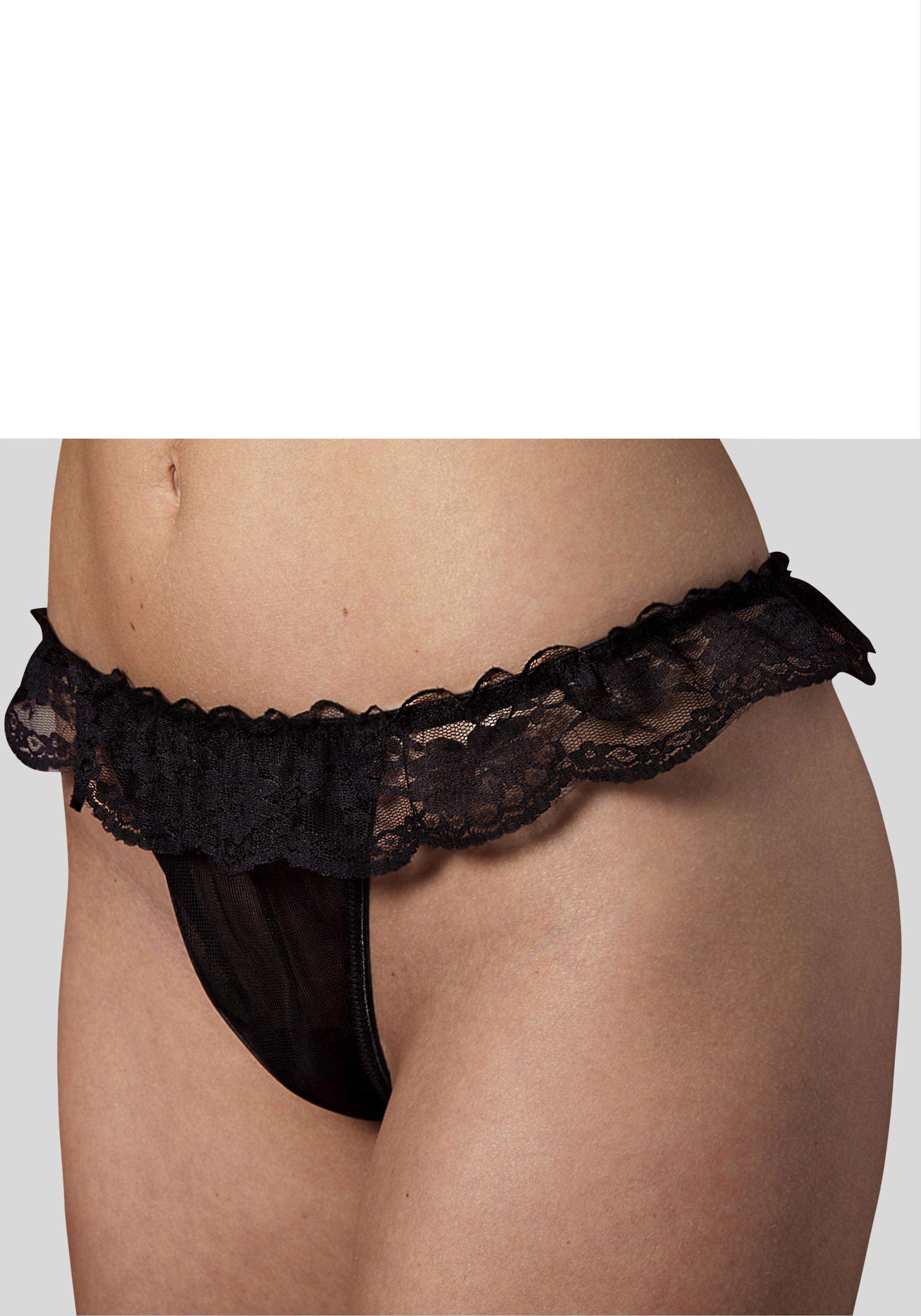 Image of petite fleur gold String mit Spitze