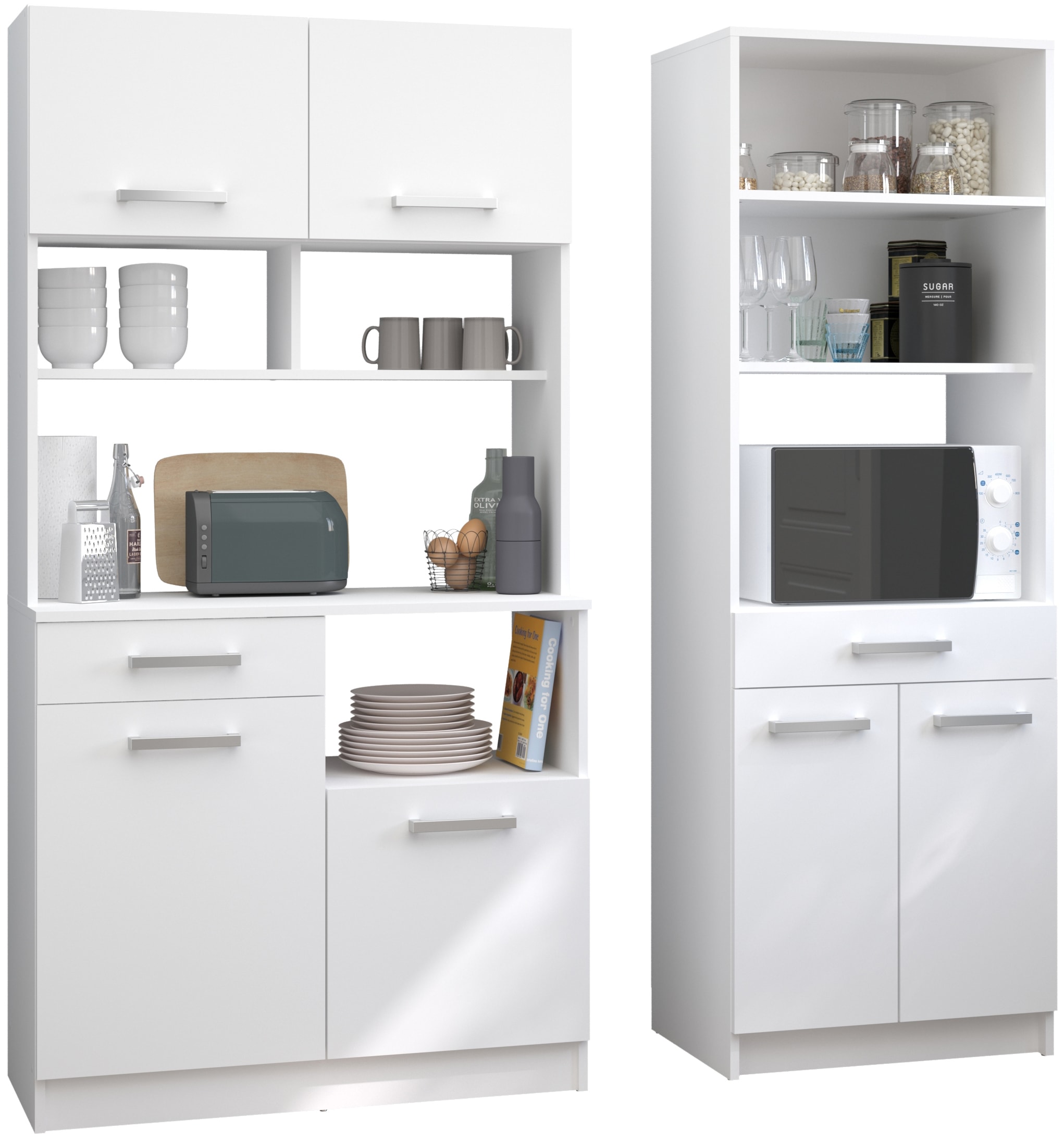 Parisot Schrank-Set »Uno 3«, (2 St., Buffet und Beistellschrank), Stauraum, vielseitg nutzbar, pflegeleicht, zeitlos